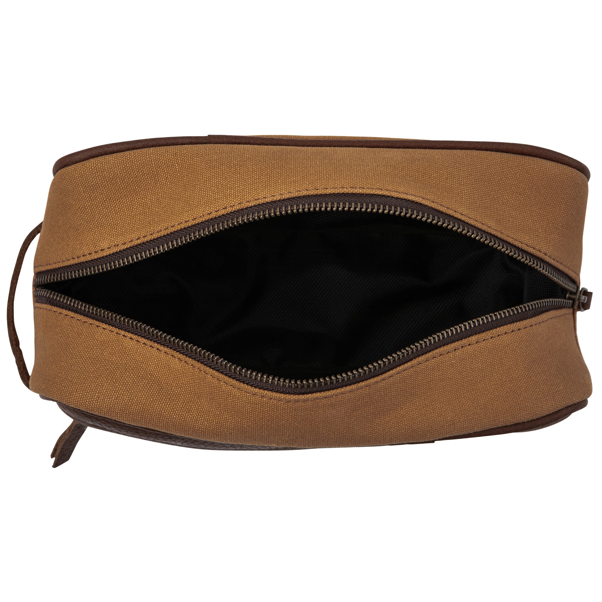 Premium Leather Dopp Kit for Men - Waterproof Travel Toiletry Bag with Hanging Hook - Perfect for Gym, Camping, and Business Trips