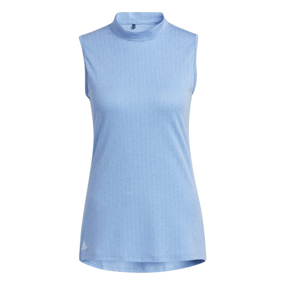 adidas Women's Essentials Mock Neck Sleeveless Golf Polo Shirt - Moisture-Wicking Athletic Top for Golf, Tennis & Casual Wear | Lightweight & Breathable Workout Shirt