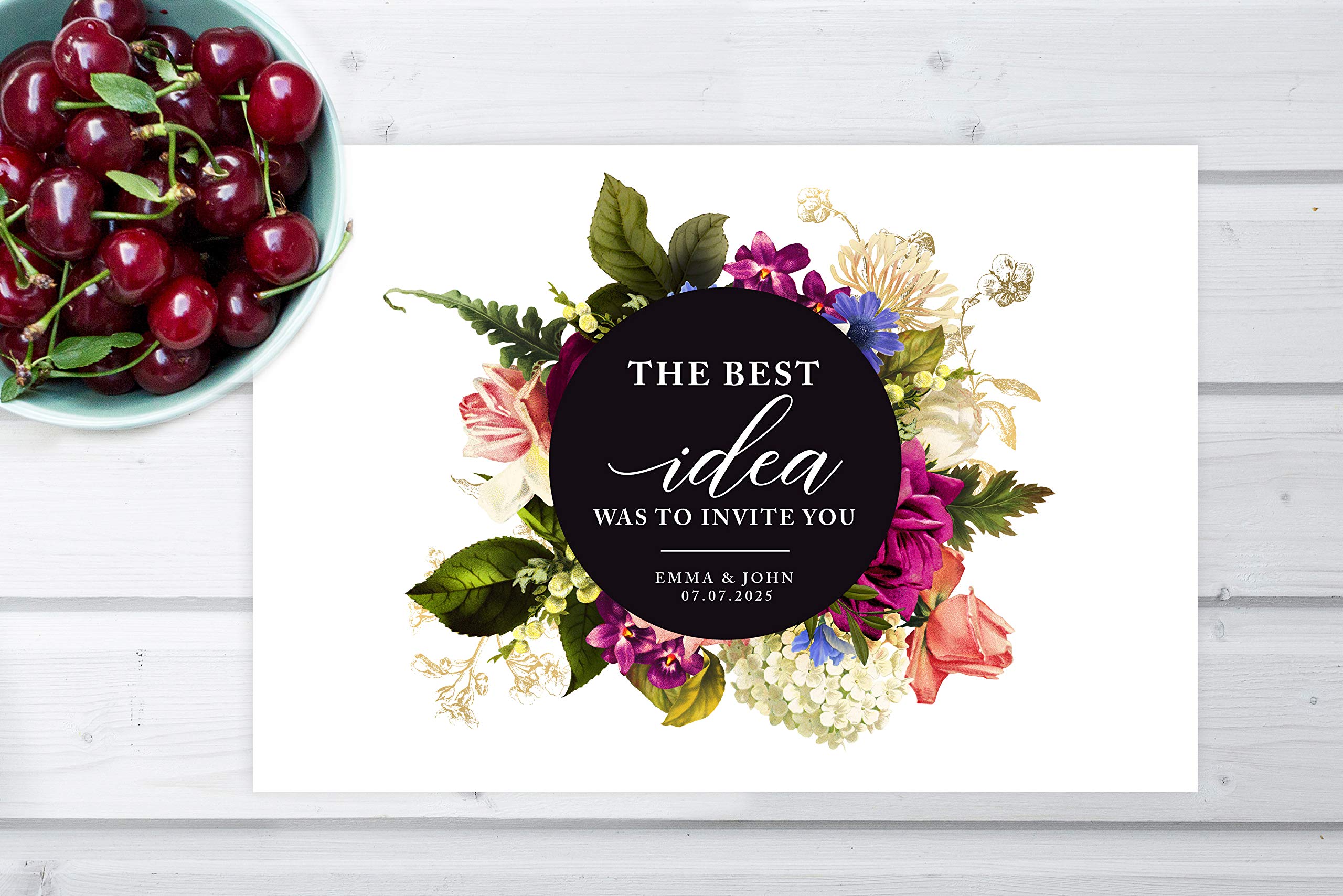 Custom Personalized Disposable Paper Placemats - 12x18 Inch Set of 25 - Elegant Tableware for Weddings, Bridal Showers & Dinner Parties - Perfect for Home Dining & Special Events