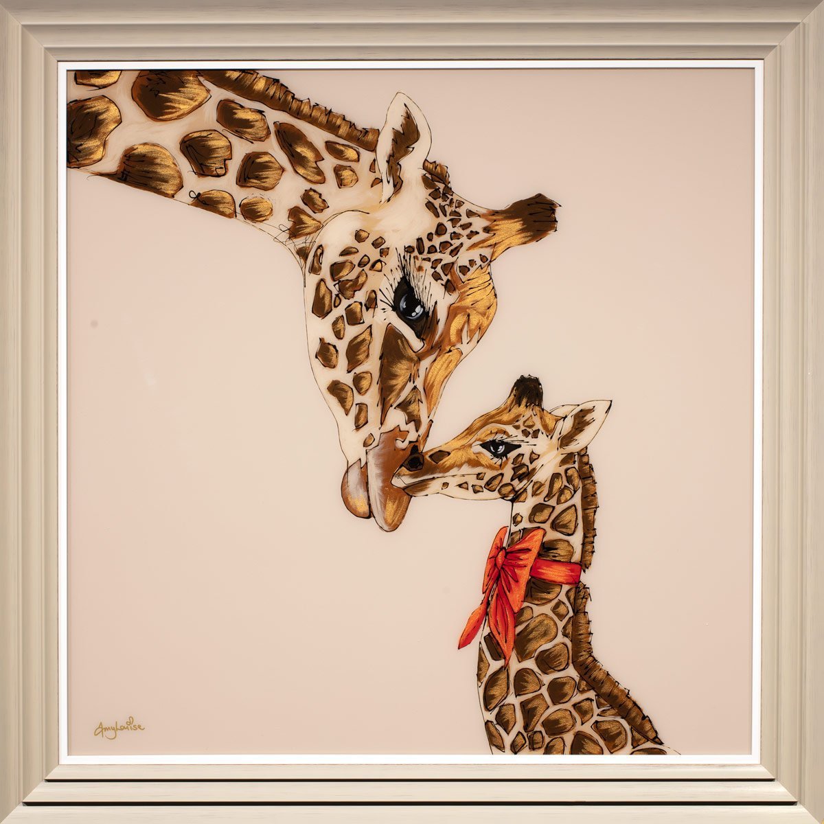Original 'A Mother's Love' Art Print - Perfect for Home Decor, Nursery, or Gift Giving - Heartwarming Mother-Child Bonding Artwork