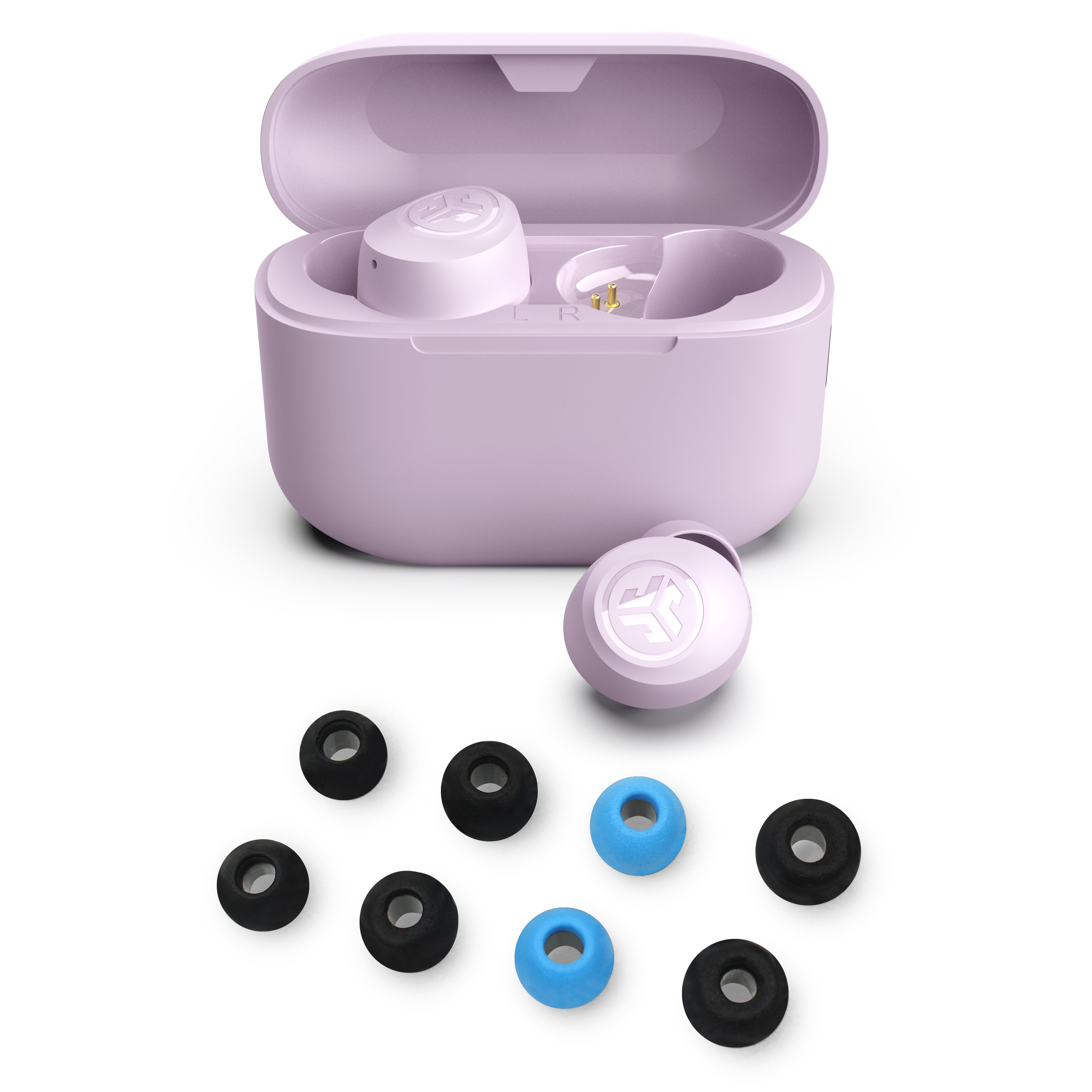 Go Pop+ Lilac & Cloud Foam Ear Tips Gift Set for AirPods Pro - Noise Isolating Soft Silicone Earbud Covers for Comfort & Secure Fit - Perfect for Workouts, Travel & Daily Use
