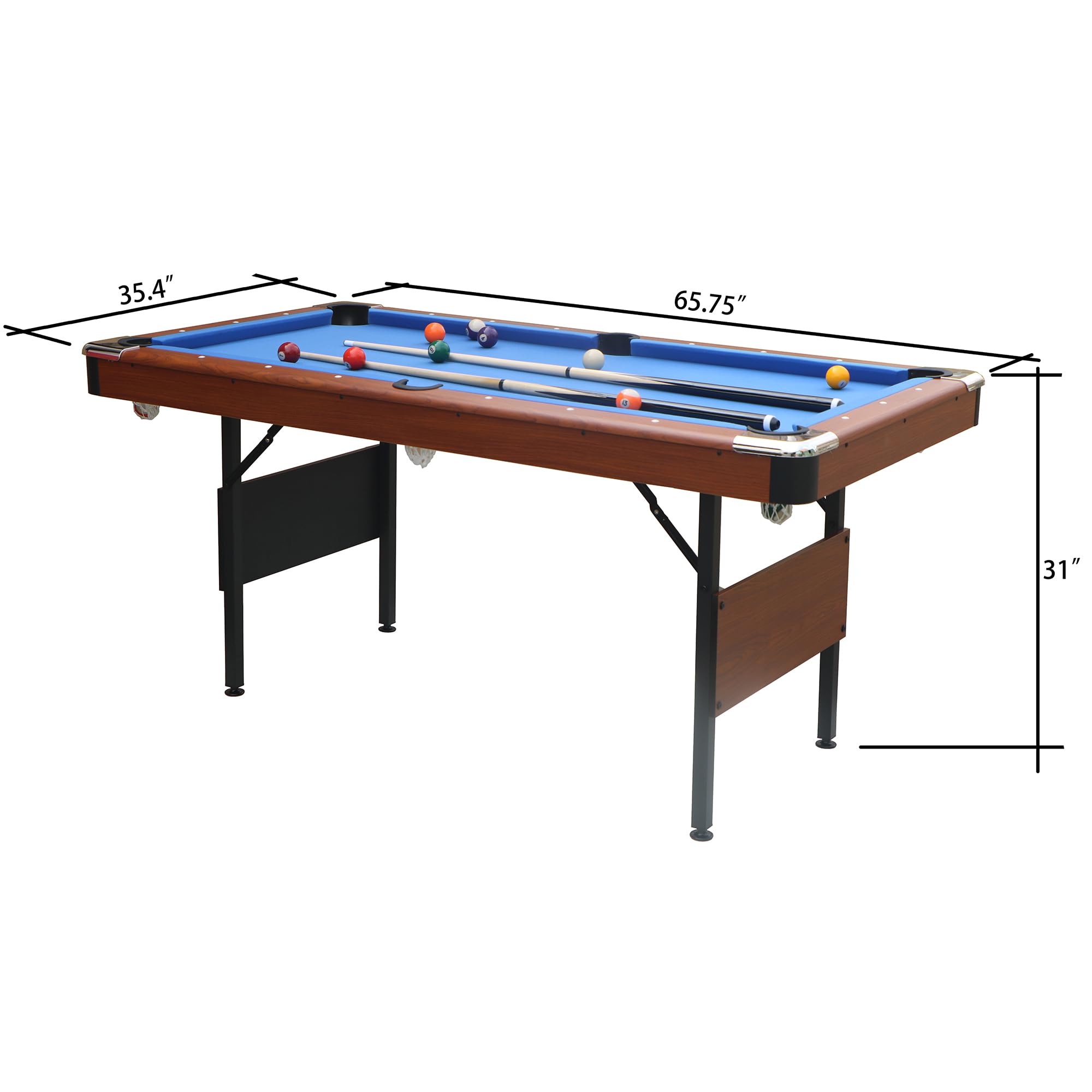 5.5 Ft Portable Billiard Table with 1-7/8
