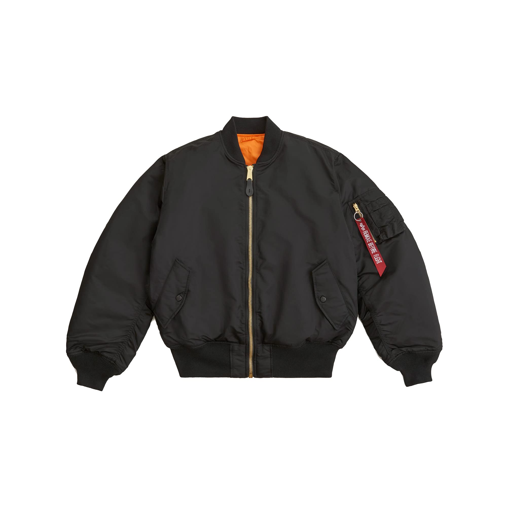 Alpha Industries MA-1 Bomber Flight Jacket - Men's Military Style Aviator Jacket with Water-Resistant Nylon - Perfect for Outdoor Adventures & Casual Wear