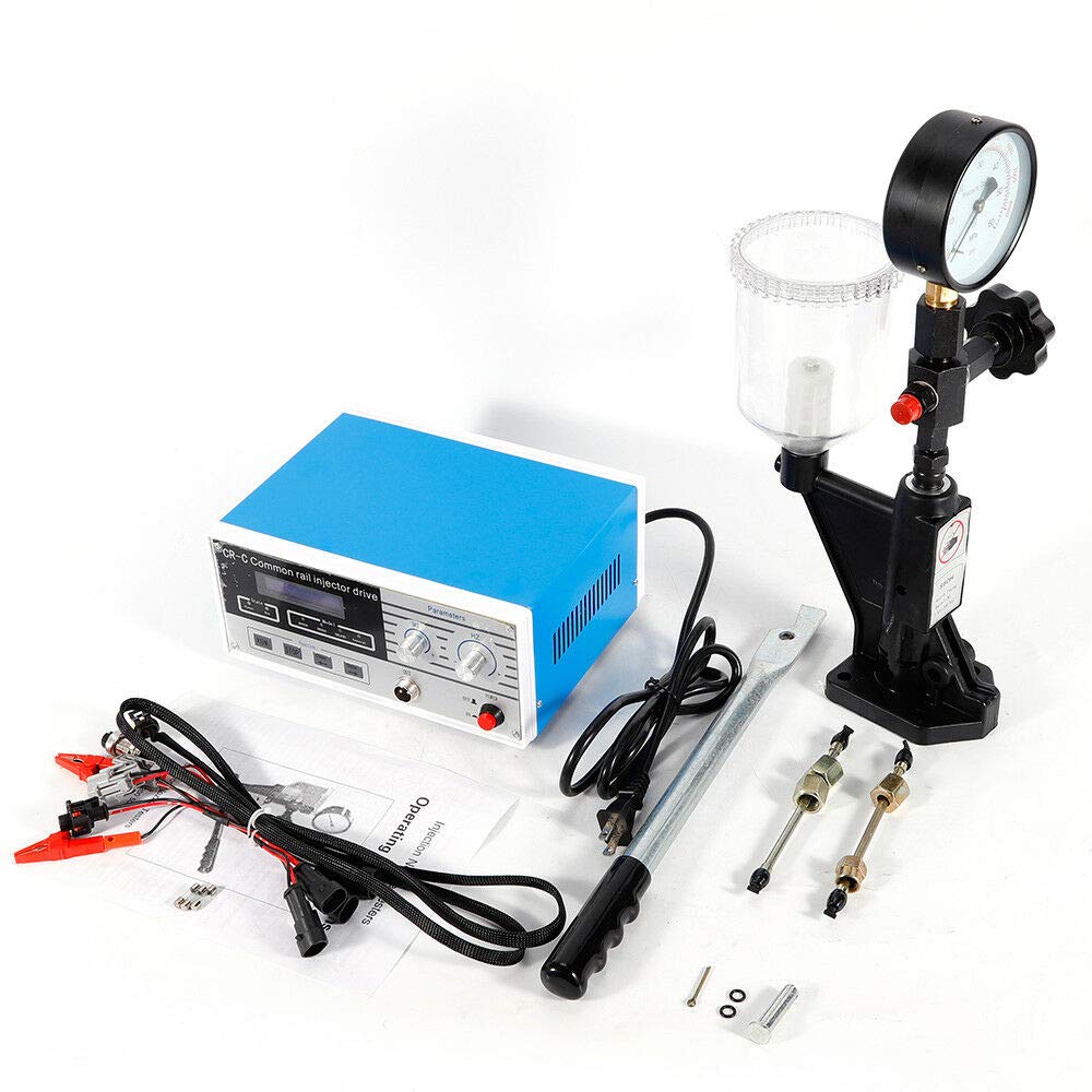 600 Bar 8000PSI CR-C Multifunction Diesel Common Rail Injector Tester Kit with S60H Fuel Nozzle - Compatible with 6190/6200/6170 Diesel Engines | Professional Diagnostic Tool for Diesel Fuel Injection System Maintenance & Repair