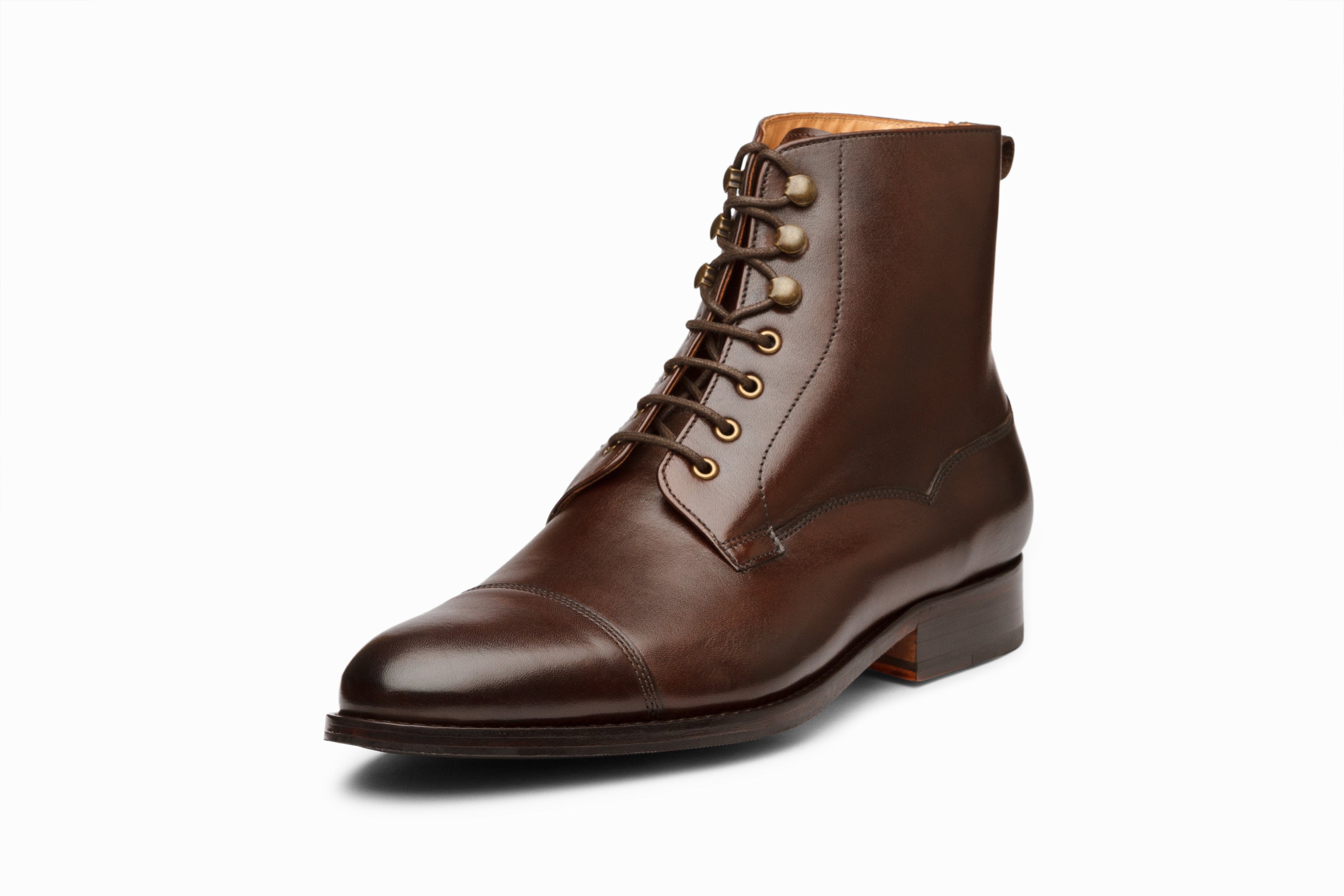 Men's Dark Brown Derby Boots - Classic Leather Dress Shoes for Business & Casual Wear | Perfect for Office, Weddings & Outdoor Events