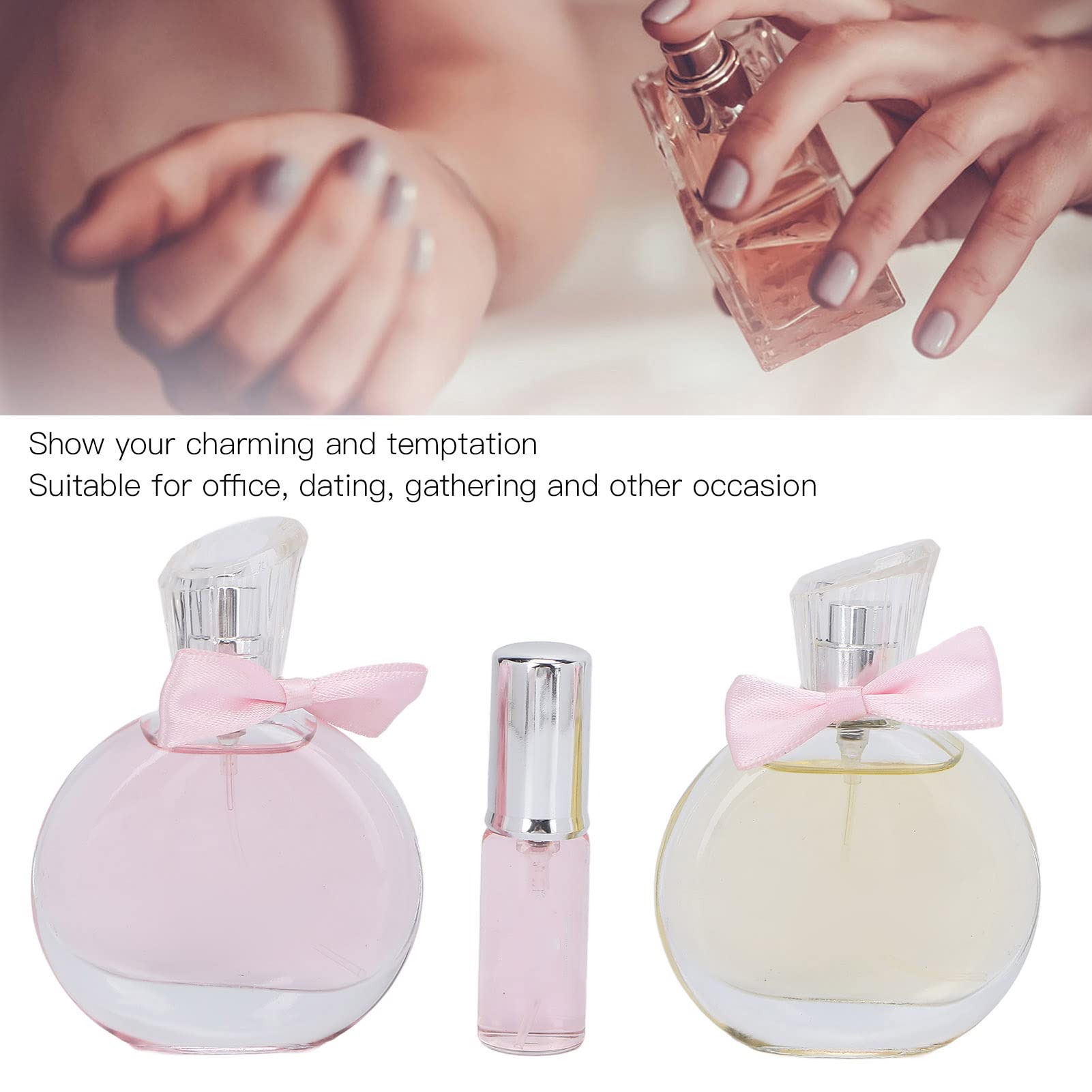 DOUQIFEI Women's Perfume Gift Set - Floral Fragrance with Rose, Gardenia, Jasmine, Lily & Lychee Notes | Elegant Perfume Spray for Women | Perfect for Valentine's Day, Christmas, Date Night & Special Occasions (Rose Gold)