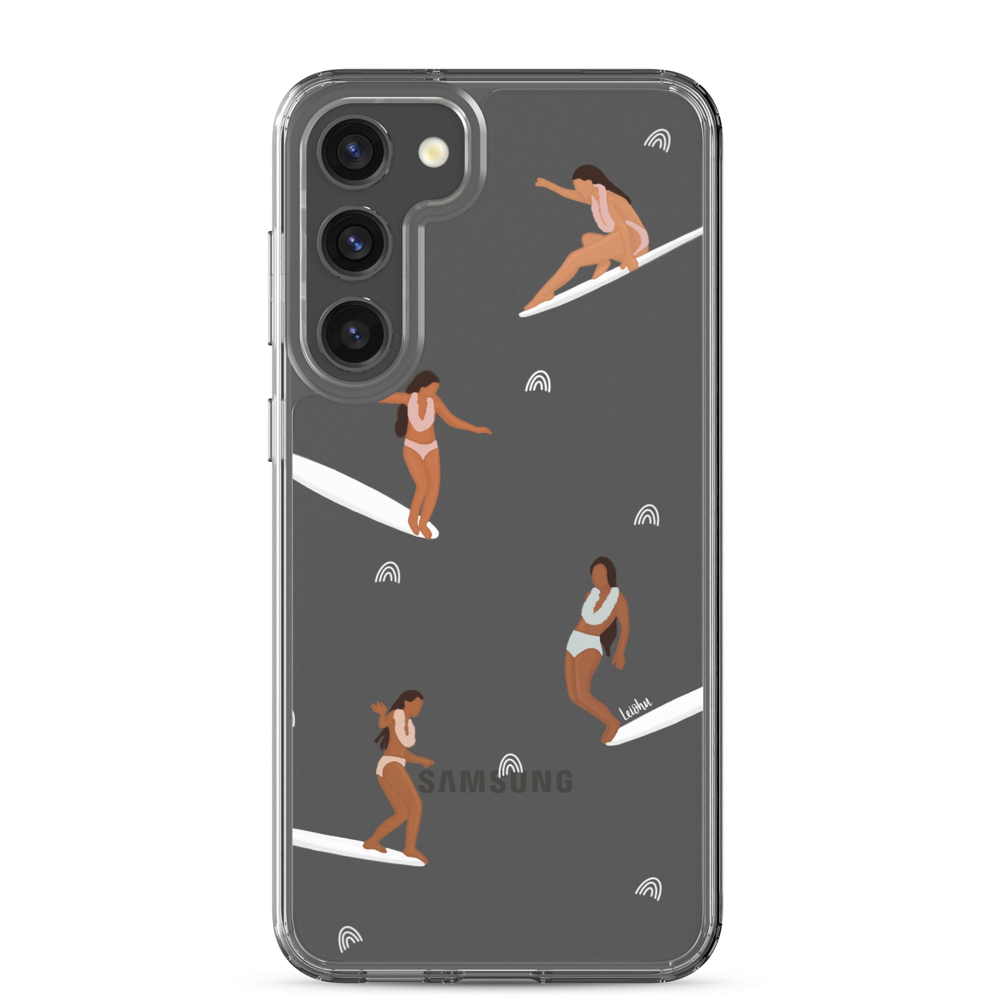 He'e Nalu Clear Protective Case for Samsung Galaxy - Slim Scratch-Resistant Cover for Everyday Use, Travel & Outdoor Activities