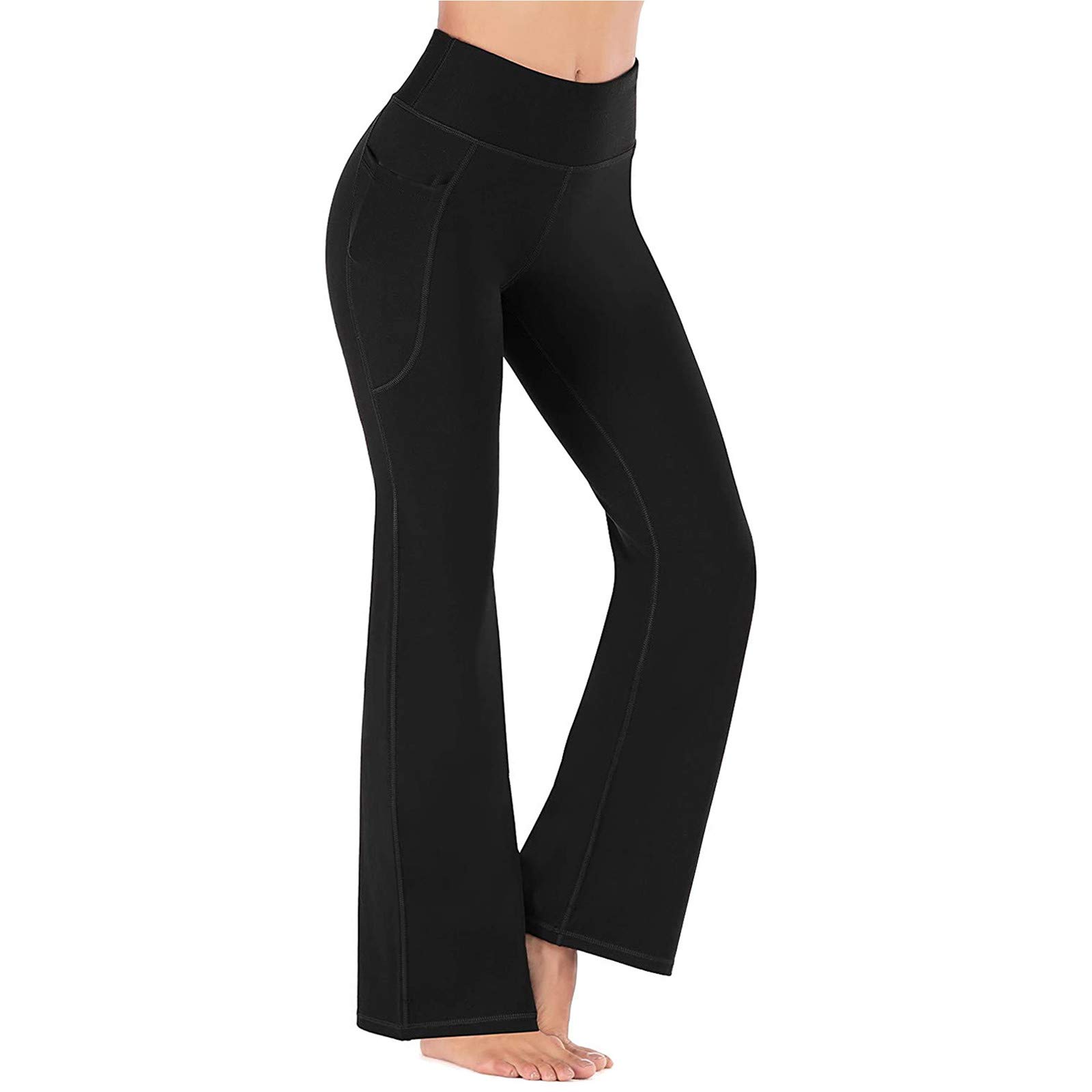 SIHAO Women's High Waist Tummy Control Yoga Pants - Non See-Through Ruched Butt Leggings for Running, Workout & Lounge | Sweat-Wicking Athletic Long Sweatpants