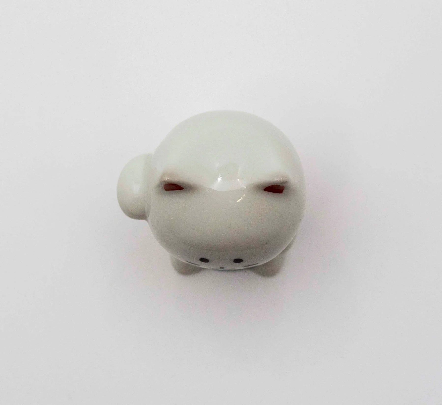 Authentic Kutani Yaki Japanese Maneki Neko Beckoning Cat Figurine - Cherry Blossom Design | Lucky Charm for Home, Office & Gift Giving