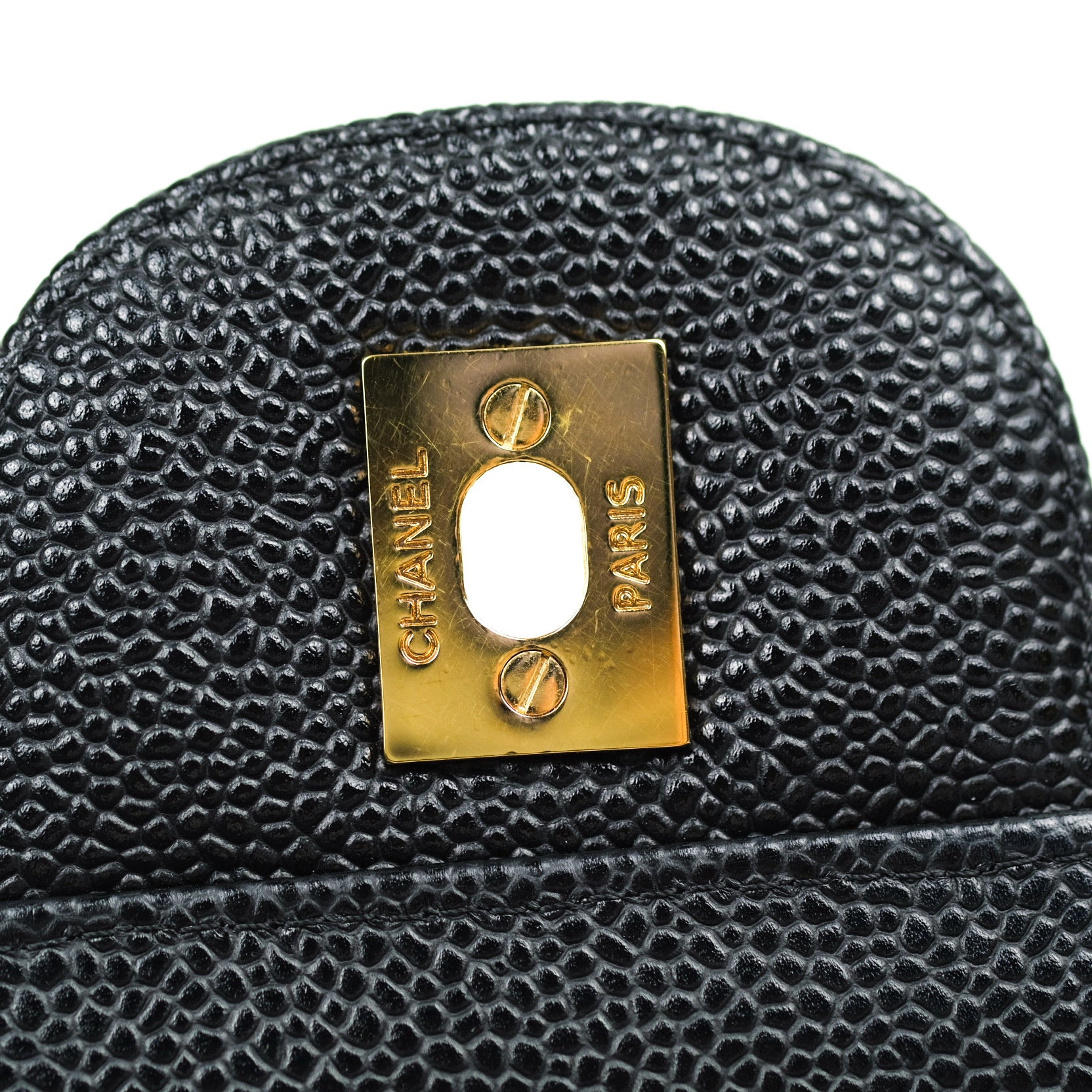 Chanel Classic Jumbo Double Flap Bag in Black Caviar Leather with Gold Hardware - Luxury Designer Handbag for Women, Perfect for Evening Events & Special Occasions