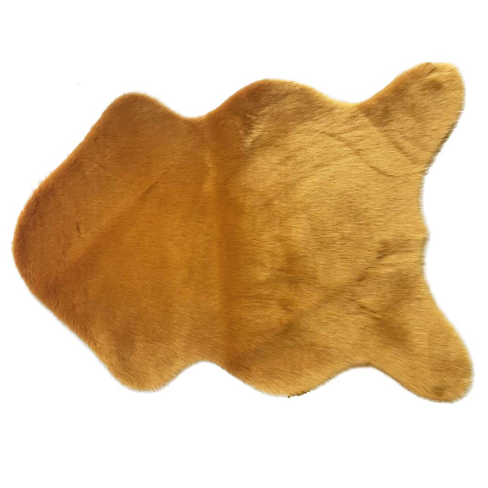 Ultra Soft Faux Fur Area Rugs - Modern Geometric Floor Mat for Living Room & Bedroom Decor