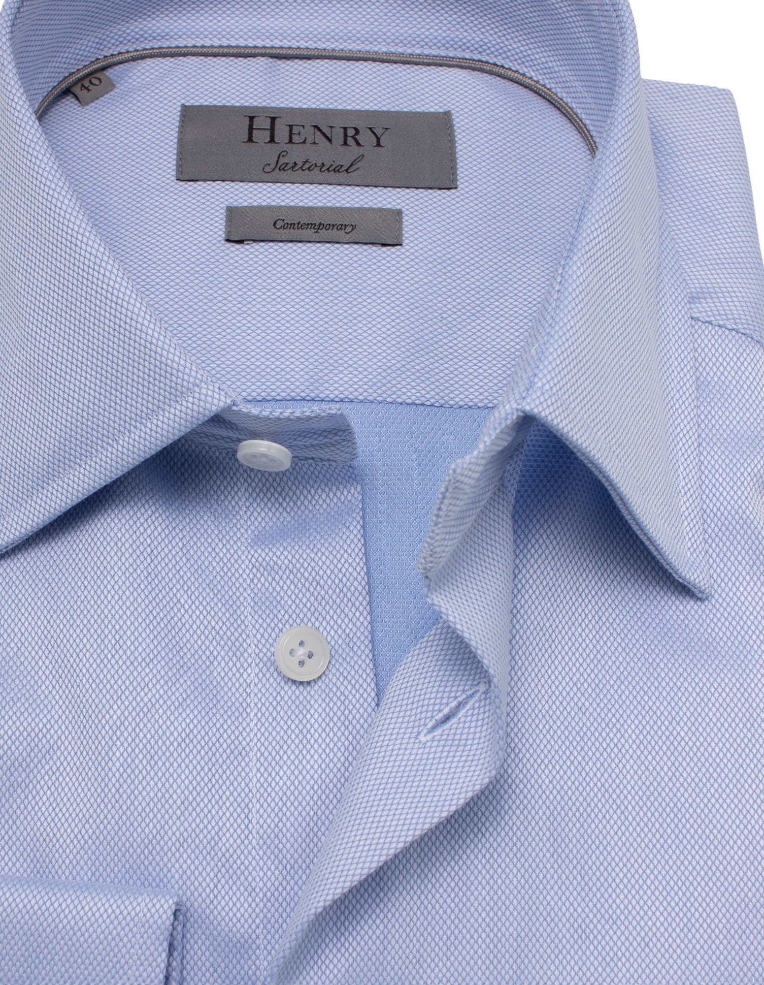 Henry Sartorial Classic Fit Oxford Cotton Blend Shirt for Men - Comfortable & Stylish Casual Wear for Office, Business & Everyday Outfits