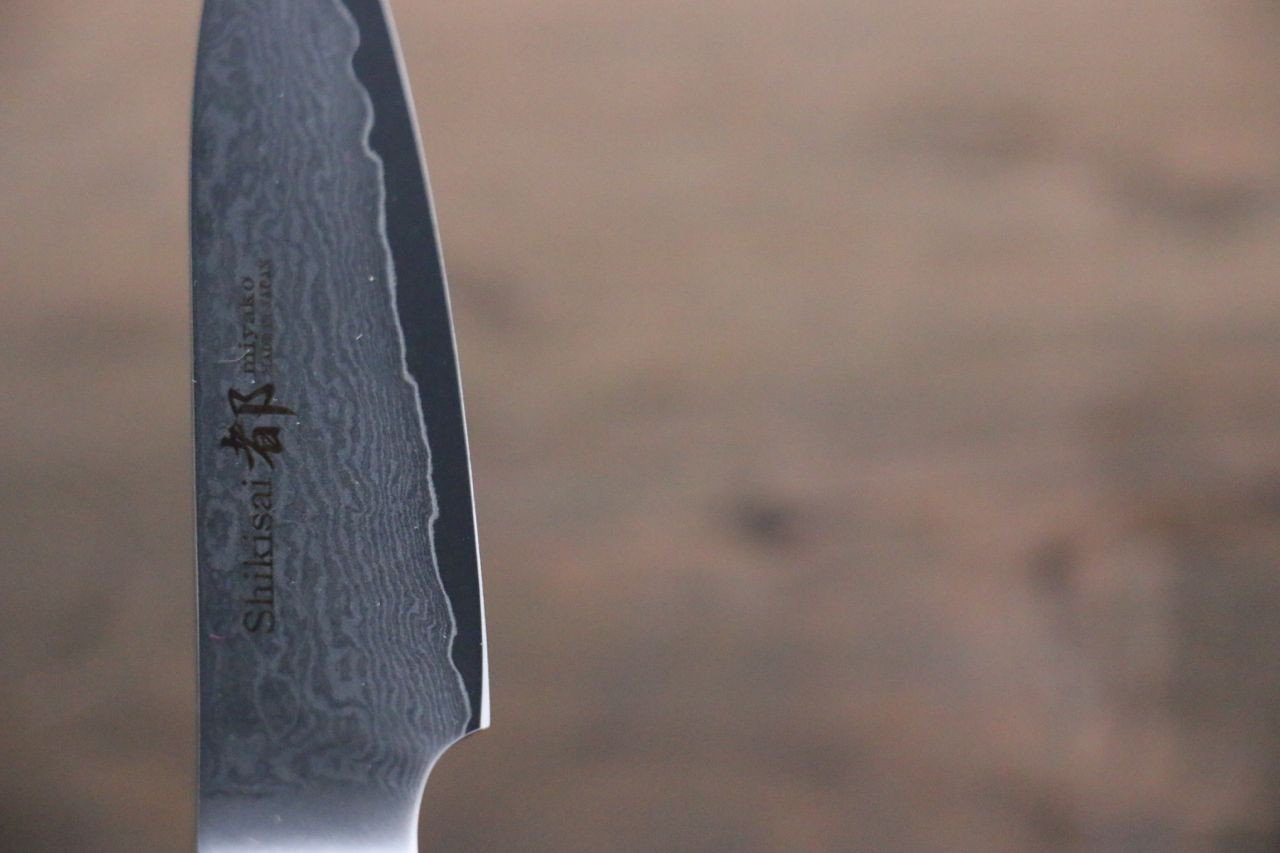 Premium Miyako AUS8 33-Layer Damascus Steel Paring Knife - 85mm Blade for Precision Slicing, Peeling & Garnishing - Perfect for Kitchen, Camping & Culinary Gifts