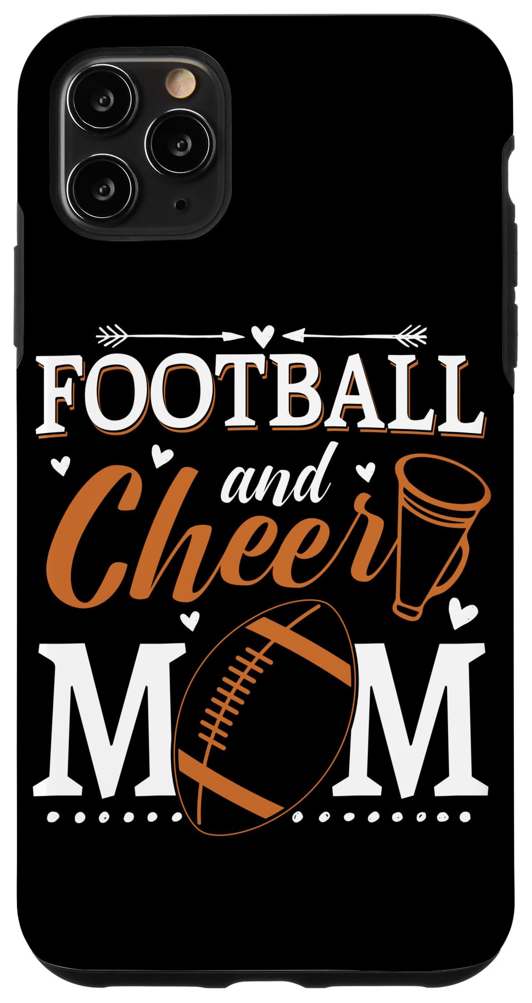 iPhone 11 Pro Max Case - Funny Cheerleading Mom & Football Mom Design - Perfect for Sports Parents, School Games, and Team Spirit