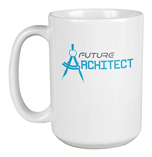 Future Architect Coffee Mug & Tea Cup - 15oz Ceramic Gift for Architecture Students - Perfect for Studio, Office & Home Use