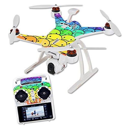 MightySkins Custom Skin Wrap for Blade Chroma Quadcopter Drone - Happy Faces Design | Protective Vinyl Sticker Cover | Perfect for Drone Protection and Personalization | Great for Outdoor Flying and Aerial Photography