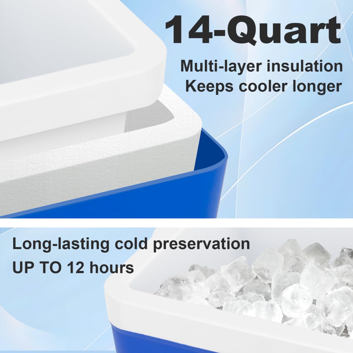 Shoulder Ice Machine for Rotator Cuff Cold Therapy - 14-Quart Post-Surgery Recovery Device with Timer & Compression Pad - Ideal for Shoulder Pain Relief After Surgery & Injury Rehabilitation
