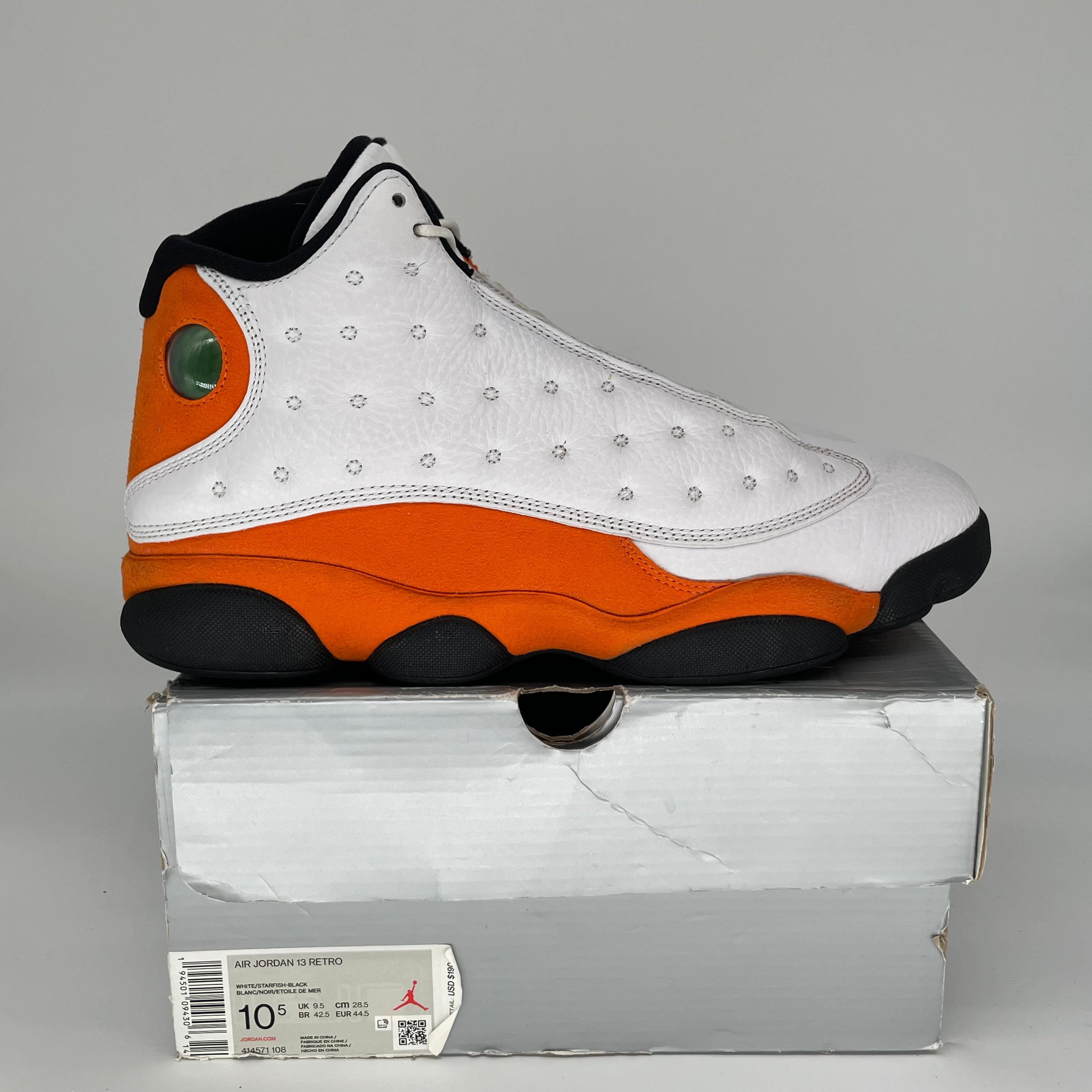 Original Title: AIR JORDAN 13 STARFISH SIZE 10.5 414571 108   Optimized Title: **Air Jordan 13 Retro 