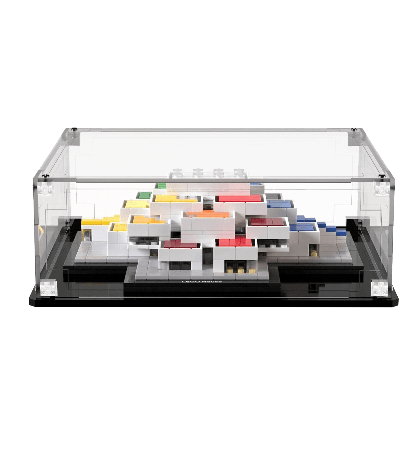 Premium LEGO Architecture Display Case for LEGO House 21037 - Showcase & Protect Your Collectible Building Set - Perfect for Home Decor, Office Display & Gift Giving