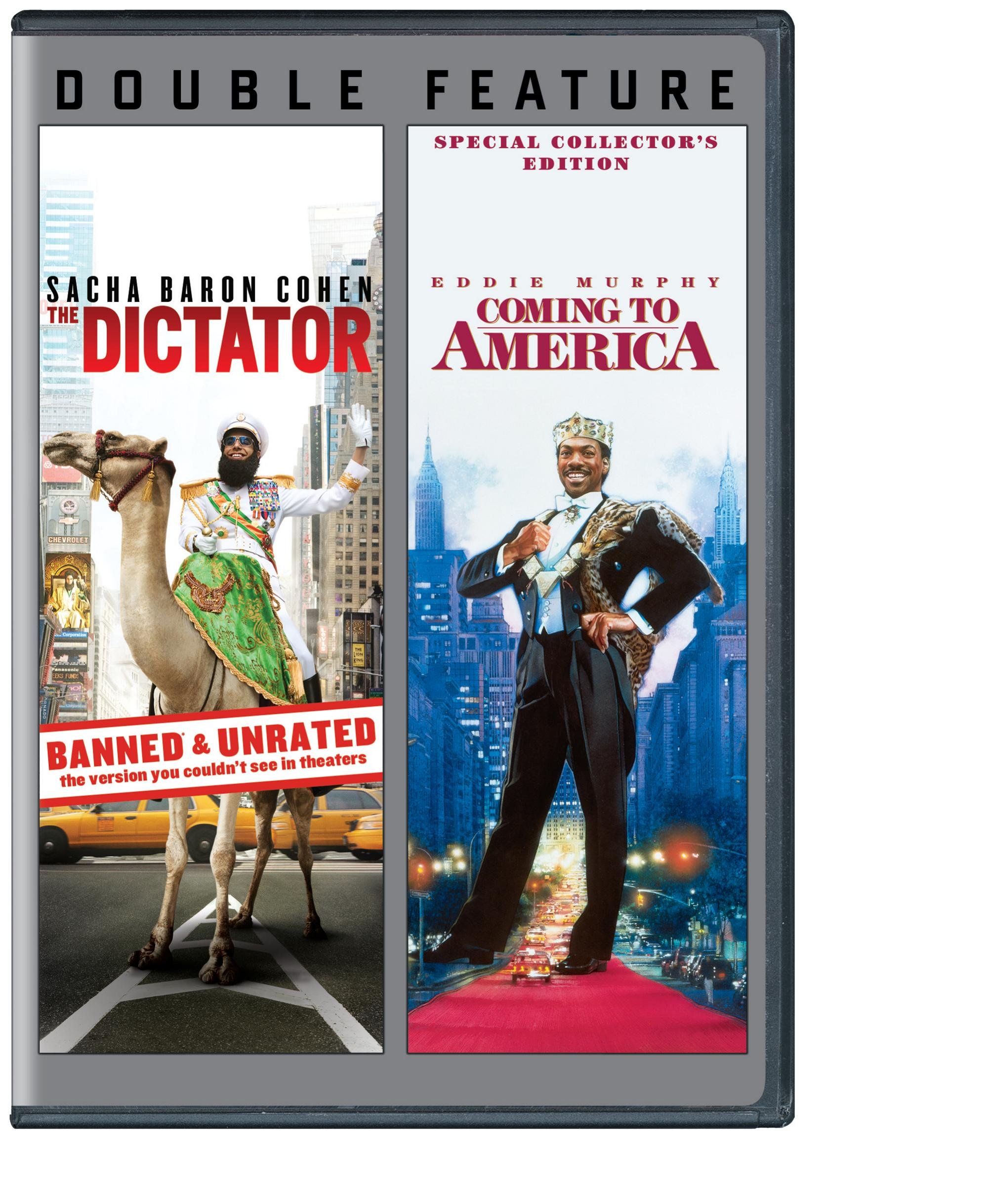 The Dictator & Coming to America - 2-Movie Comedy DVD Collection (DBFE) - Perfect for Movie Nights and Comedy Lovers