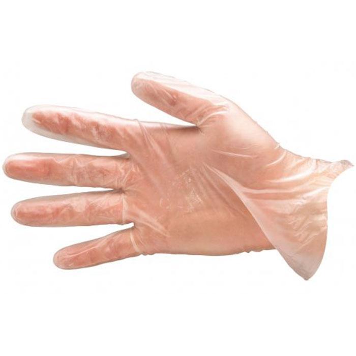 Disposable Gloves Clear - 100 Pack Latex Free Plastic Gloves for Food Handling, Cleaning & Medical Use - Perfect for Kitchen, Salon & Healthcare