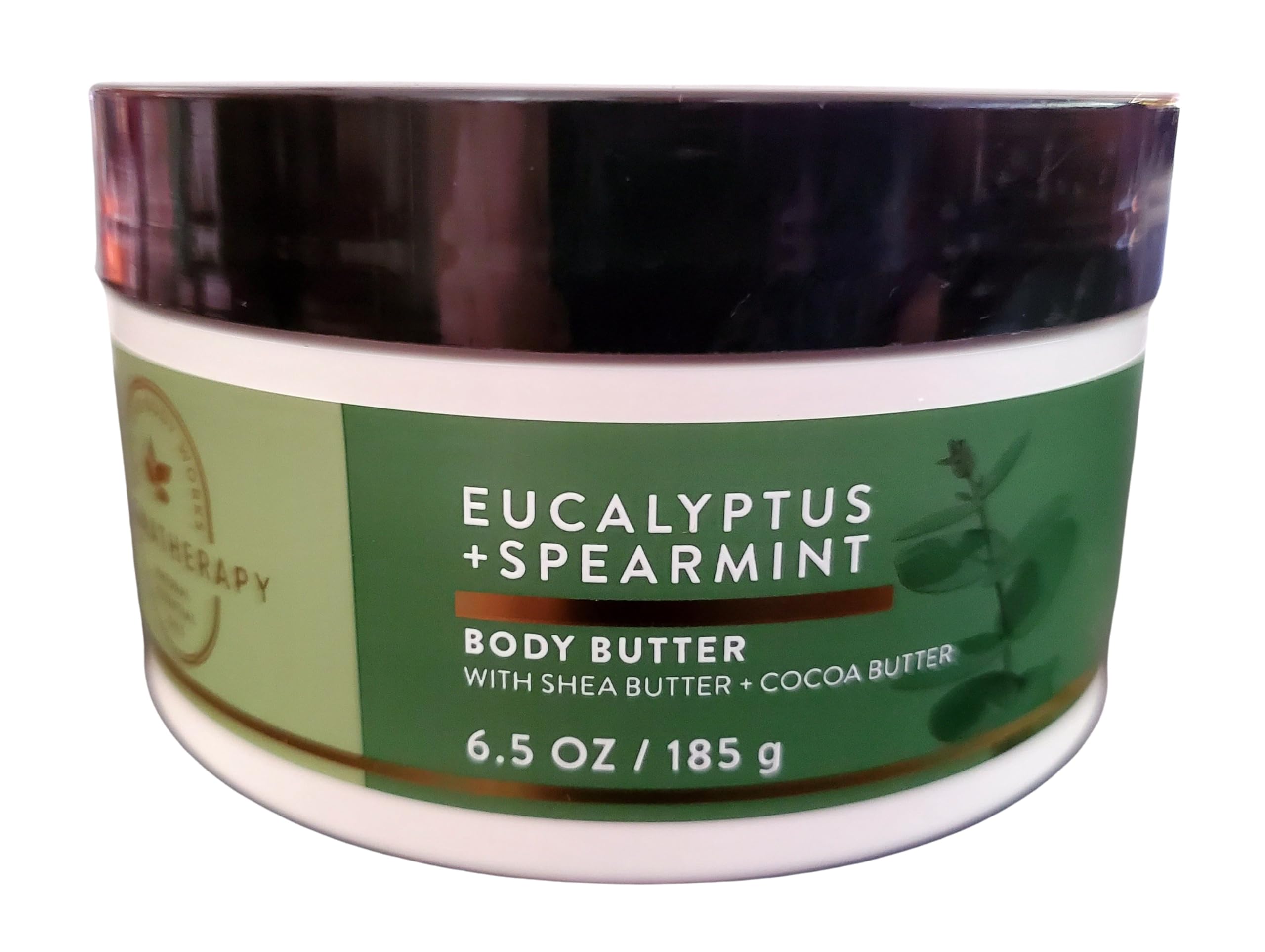 Bath and Body Works Eucalyptus Spearmint Aromatherapy Body Butter 6.5 oz - Moisturizing Cream for Dry Skin, Stress Relief & Relaxation - Perfect for Spa Nights, Self-Care Routines & Gift Giving