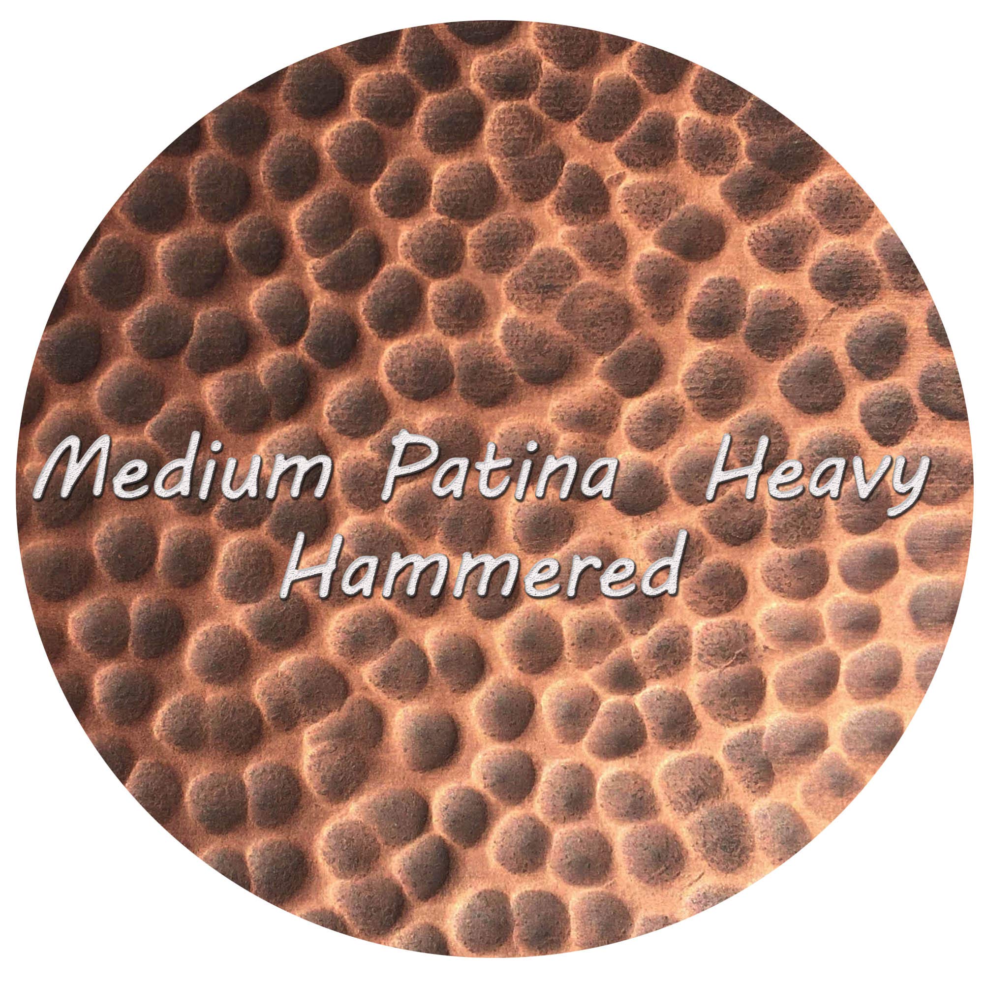 Medium Patina Heavy Hammered Copper Sheet Sample - Perfect for Custom Copper Range Hoods & Kitchen Sinks | DIY Metal Crafting & Home Renovation Projects
