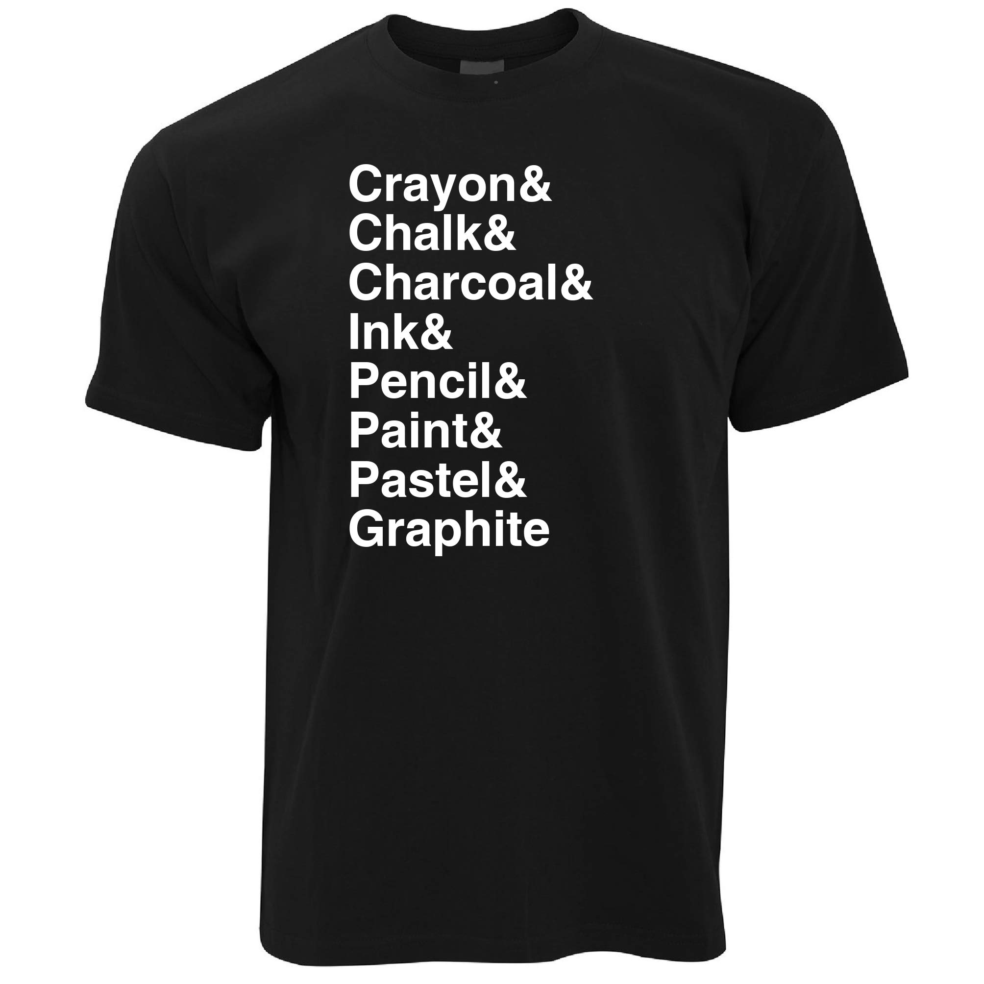 Art Supplies List T-Shirt - Funny Artist Gift for Painting & Drawing Enthusiasts - Perfect for Art Classes, Studios & Creative Workspaces