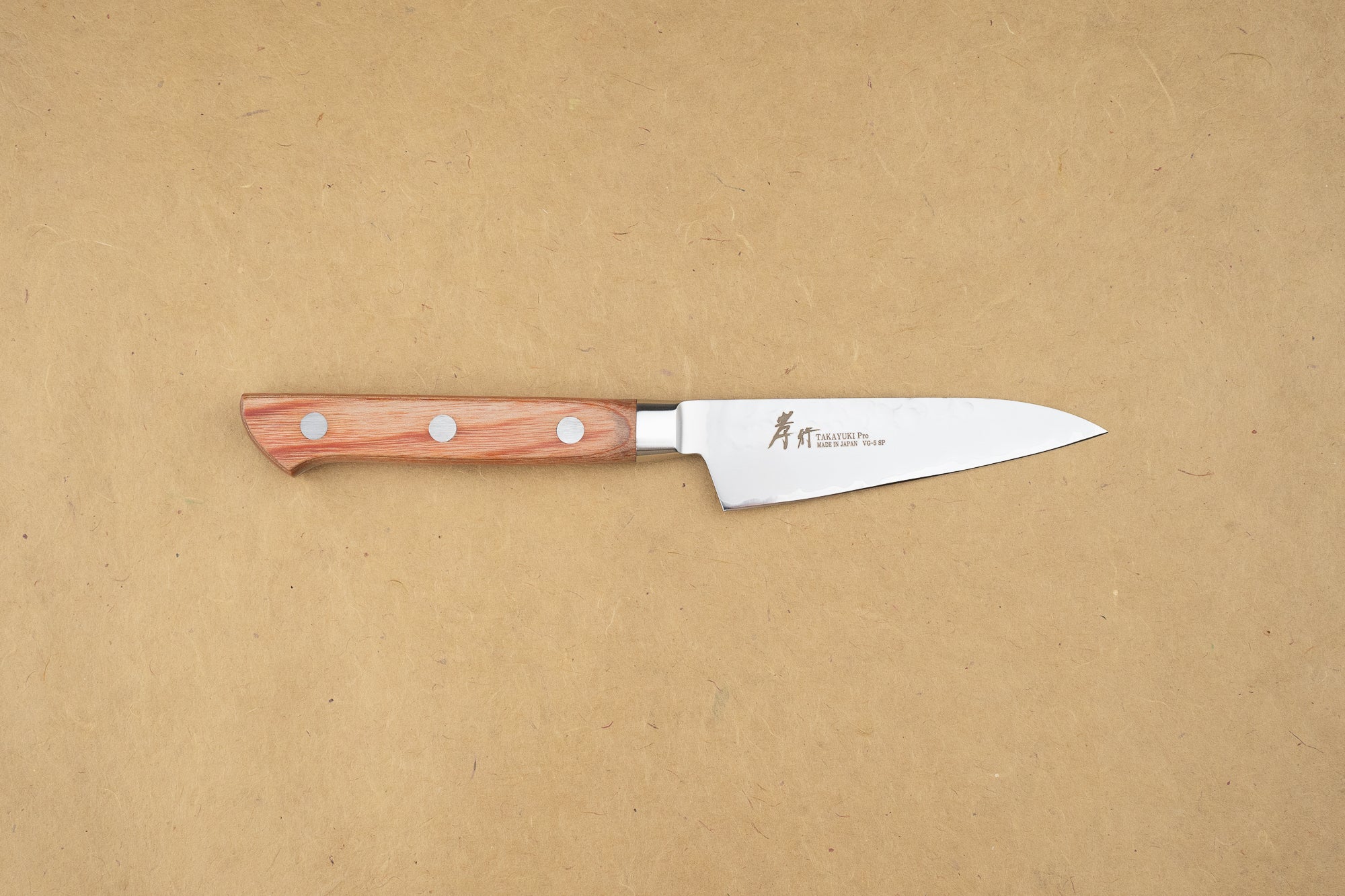 Sakai Takayuki VG5 Pro Tsuchime Western Petty Knife 100mm - Japanese Stainless Steel Kitchen Knife for Slicing, Peeling & Precision Cutting - Perfect for Chefs & Home Cooking