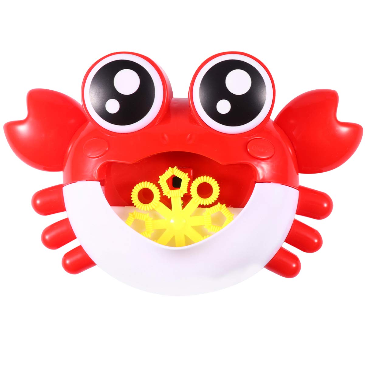 NUOBESTY Automatic Bubble Blower Machine - Crab Shaped Bubble Maker with LED Lights, Battery Operated Kids Bubble Toy for Toddlers, Boys & Girls | Perfect for Outdoor Play, Birthday Gifts, Backyard Parties & Summer Fun
