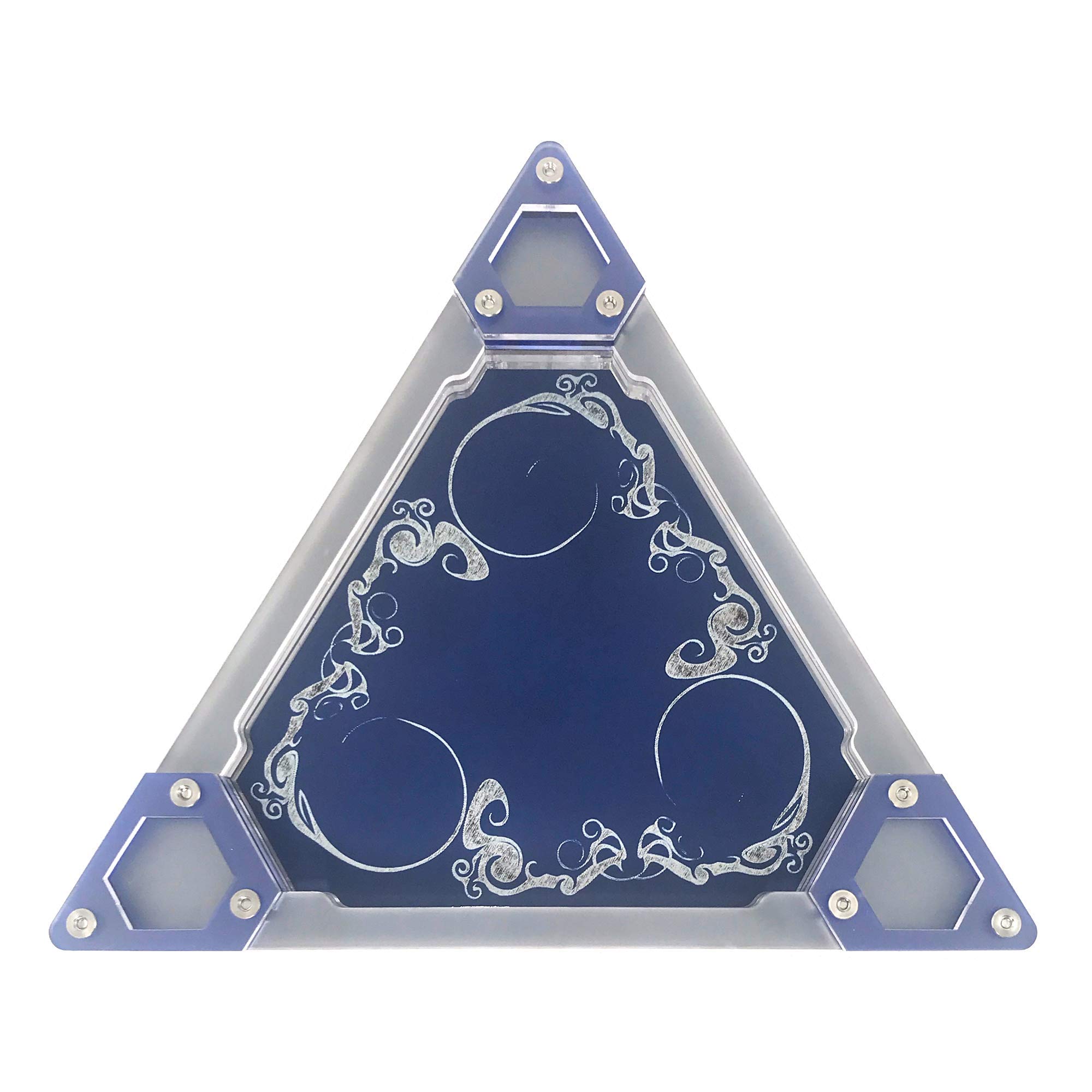 Premium Triangle Dice Tray for Tabletop RPG Games - Multiple Colors & Custom Designs (Mystic Series) - Perfect for Dungeons & Dragons, Magic: The Gathering & Board Game Nights