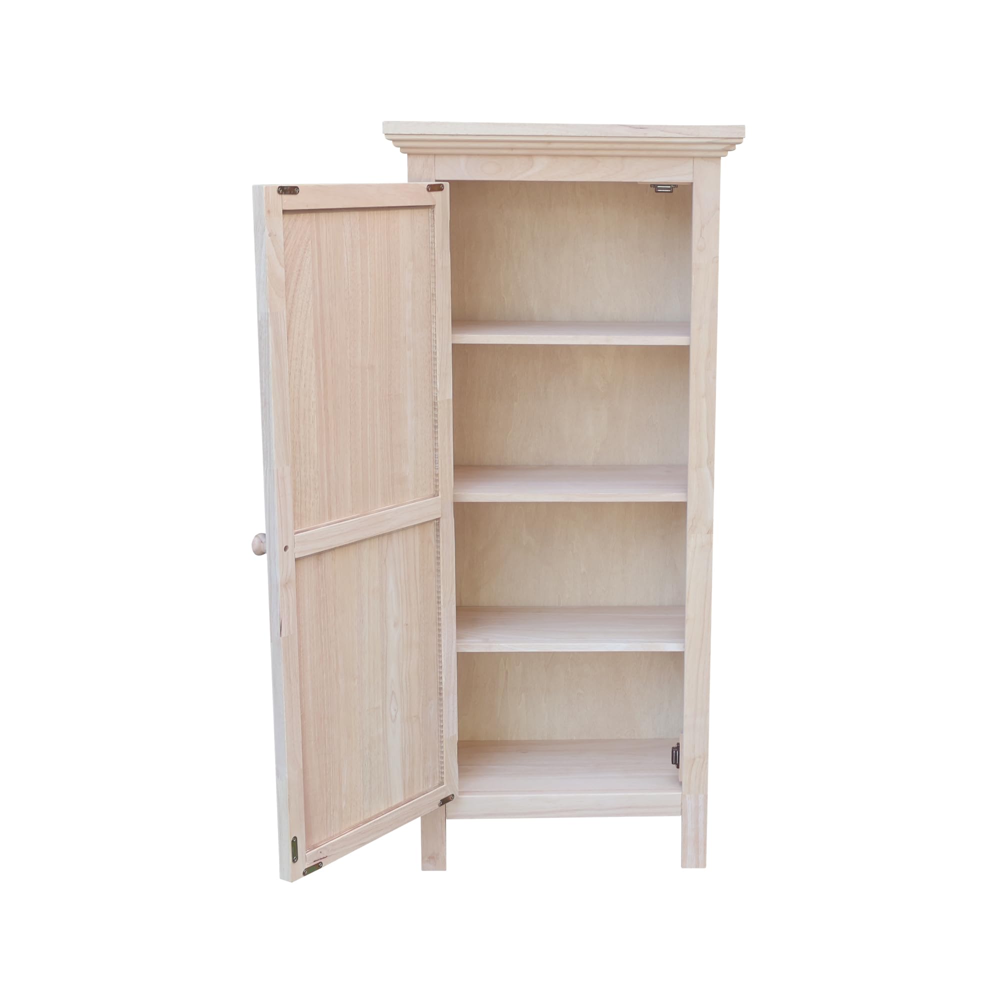 Single Jelly Cabinet - Solid Parawood Kitchen Pantry Storage (22.8