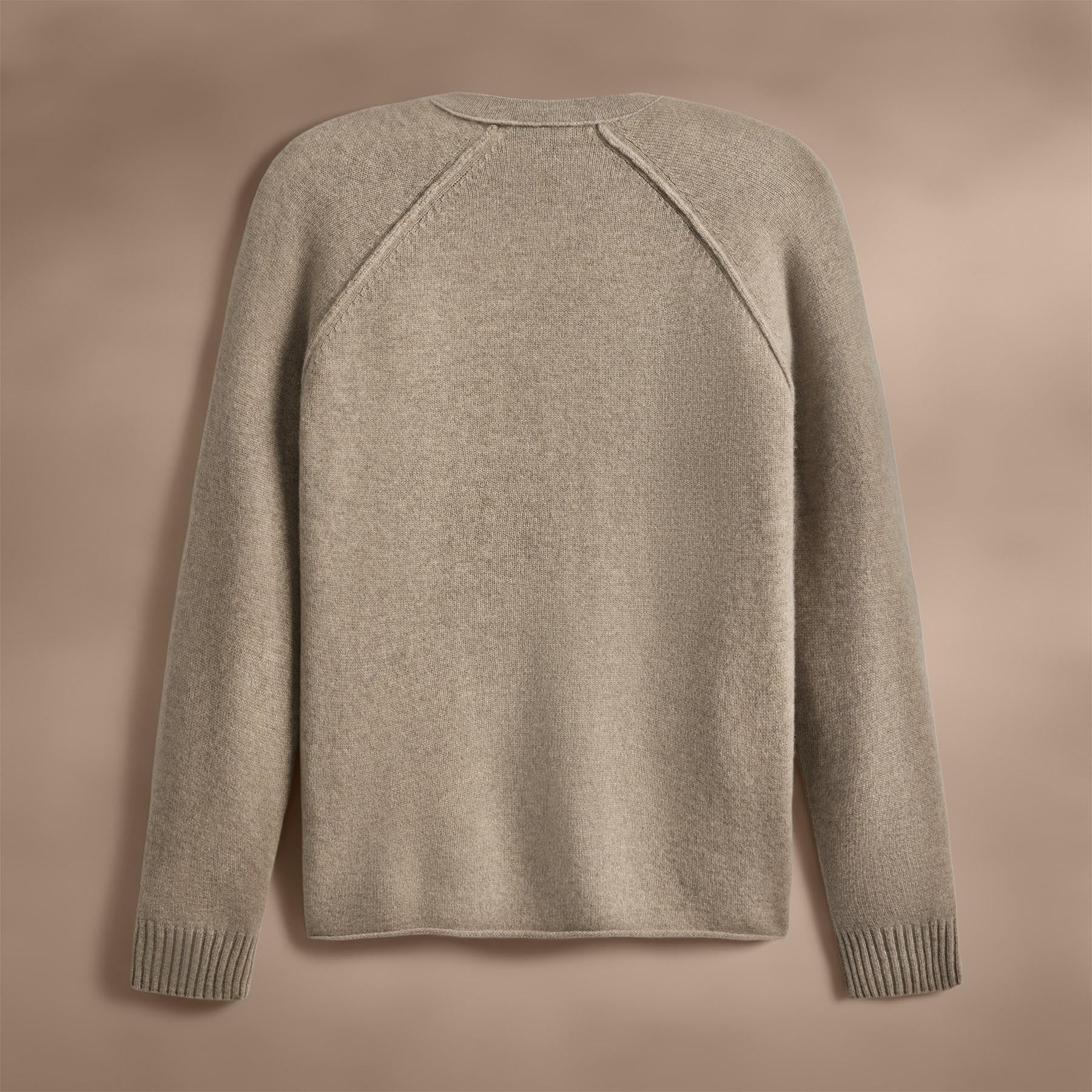 Recycled Cashmere Raglan Crew Sweater - Eco-Friendly Soft Warm Pullover for Men & Women | Perfect for Casual Wear, Outdoor Activities & Cozy Winter Days