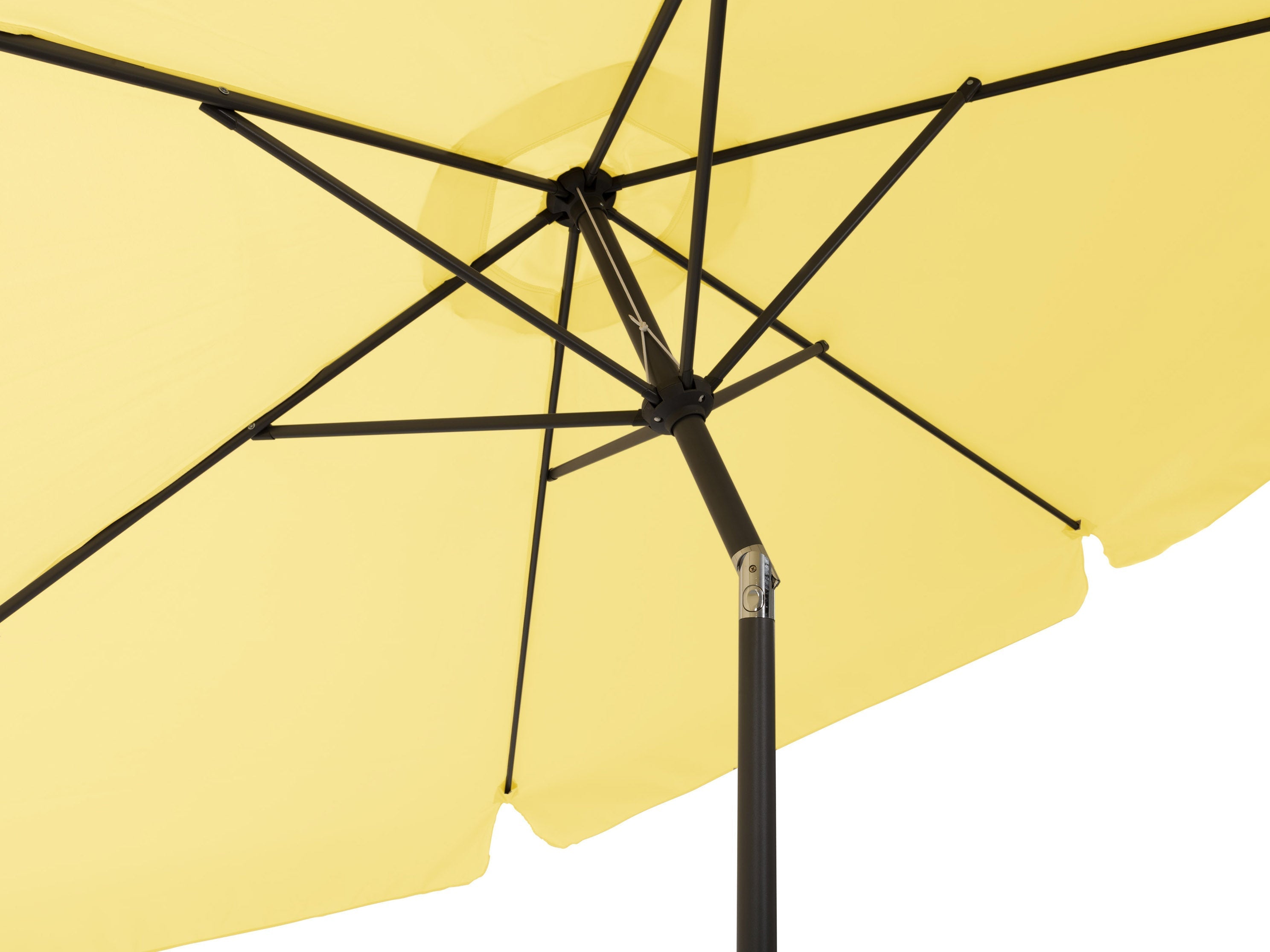 10ft Round Yellow Patio Umbrella - Outdoor Sun Shade for Pool, Garden, and Backyard - Waterproof & Windproof Cantilever Umbrella with Crank Handle