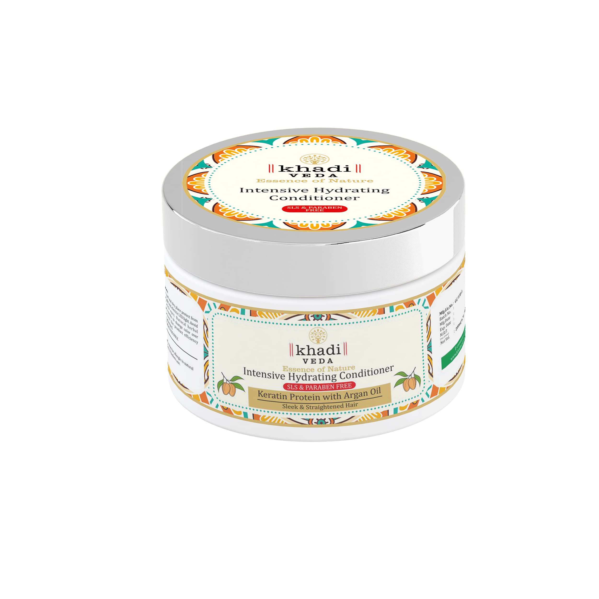 Khadi Veda Keratin Protein Conditioner with Argan Oil - 200ml Deep Hydrating Hair Treatment for Dry, Damaged Hair | Perfect for Daily Use & Salon-Quality Results at Home