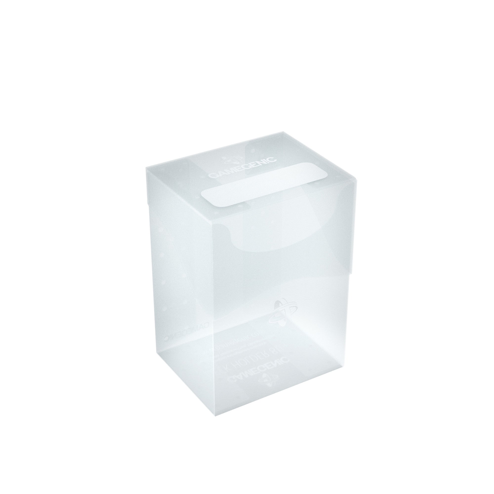 80+ Clear Plastic Deck Holder - Playing Card Organizer for Poker, Blackjack & Board Games | Perfect for Game Nights & Casino Parties