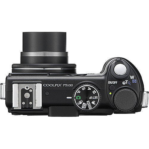 Nikon Coolpix P5100 16.1MP Digital Camera with 3.5x Optical Zoom - Black | Compact Point & Shoot Camera for Travel, Family Photos & Everyday Use