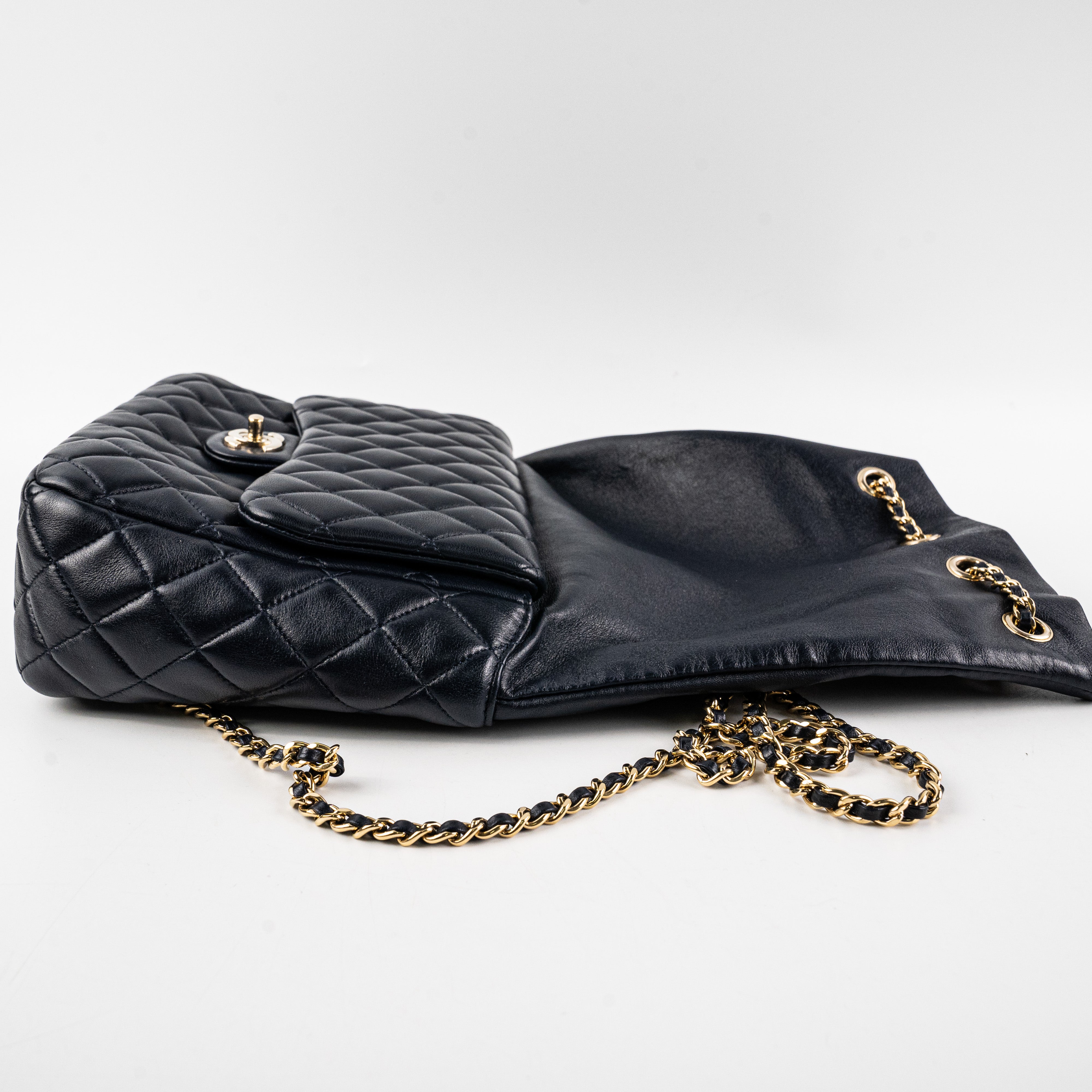 Chanel Navy Blue Lambskin Leather Backpack for Women - Luxury Designer Handbag for Travel, Work & Everyday Use