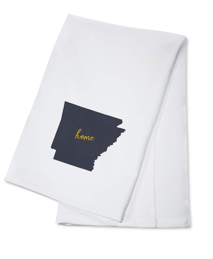 Arkansas Home State Cotton Tea Towel - Gray on White Decorative Hand Towel for Kitchen, Bathroom & Home Decor - Perfect for Gifts, Housewarming & Southern Style Decor