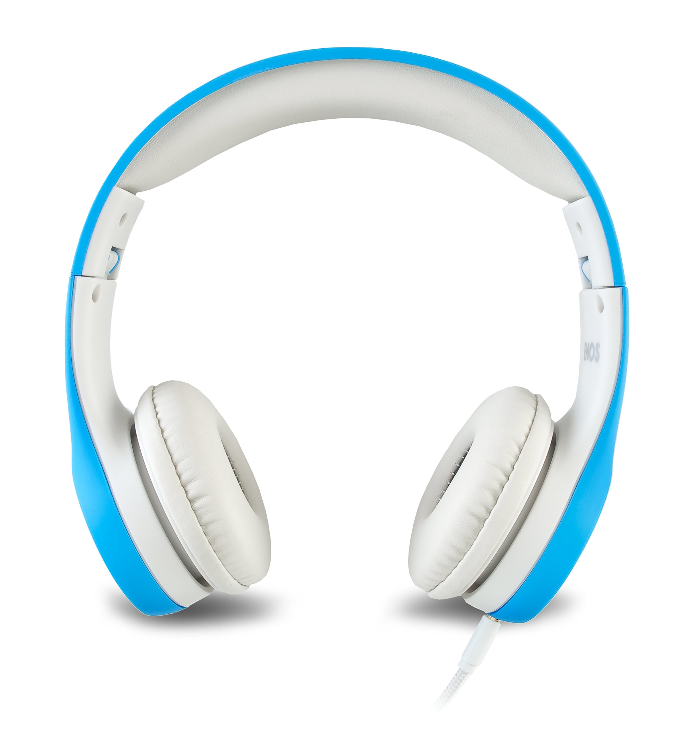 **Kids Volume Limited Headphones - Over Ear Foldable Headphones for Children, Safe & Comfortable (Blue) - Perfect for Online Learning, Gaming & Travel**