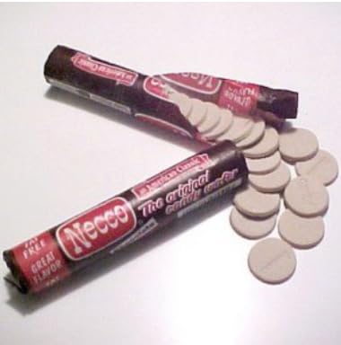 Necco Wafers Candy 8-Pack Bulk (4 Assorted Flavor Rolls + 4 Chocolate Rolls) - Perfect for Halloween Treats, Party Favors & Office Snacks