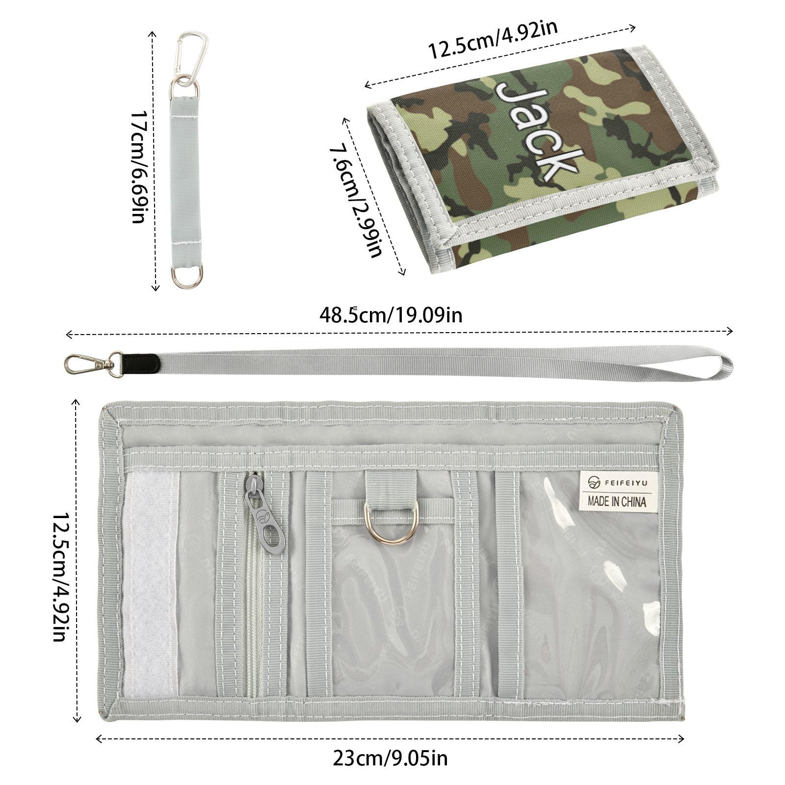 Personalized Kids Wallets for Boys & Girls - Custom Army Camouflage Trifold Wallet for Toddlers & Teens - Engraved Novelty Children's Purse Wallets - Perfect for School, Travel & Everyday Use