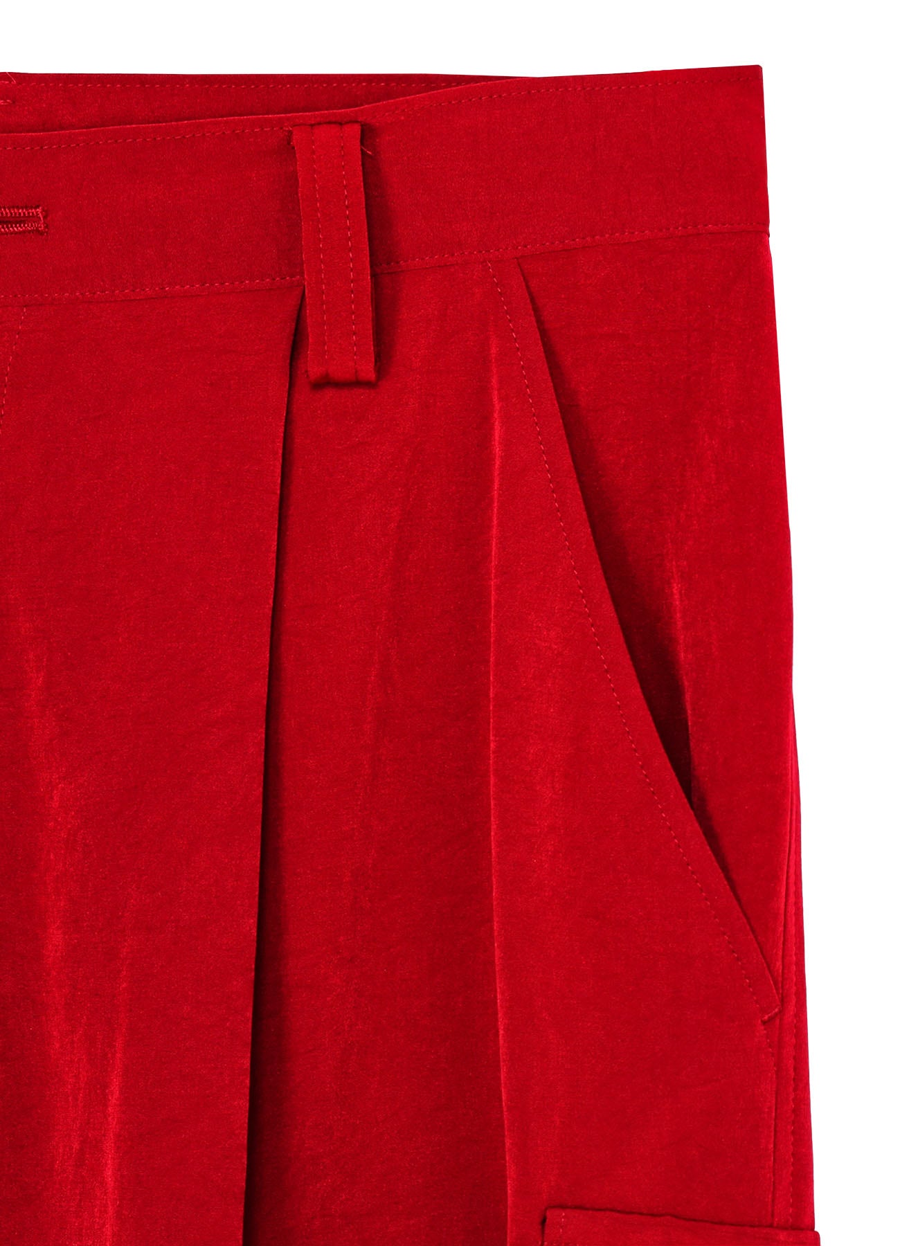 Stylish Crepe de Chine Cuffed Hem Cargo Pants for Women - Comfortable & Trendy Casual Wear for Outdoor Adventures, Travel & Everyday Fashion