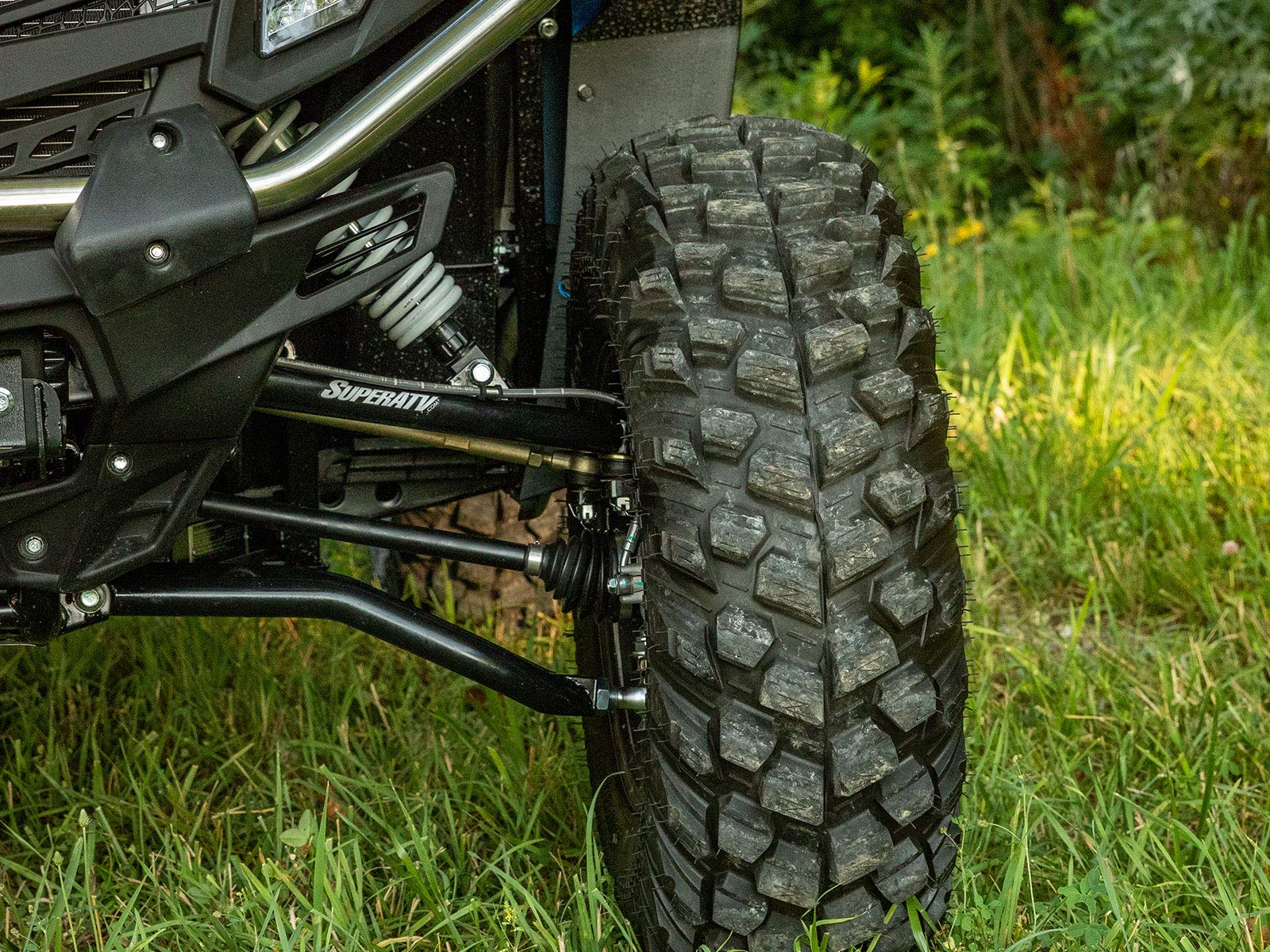 SuperATV Heavy Duty High Clearance A-Arms for CFMOTO ZForce 1000 (2018+) - Black | Off-Road UTV Suspension Upgrade for Trail Riding & Mudding