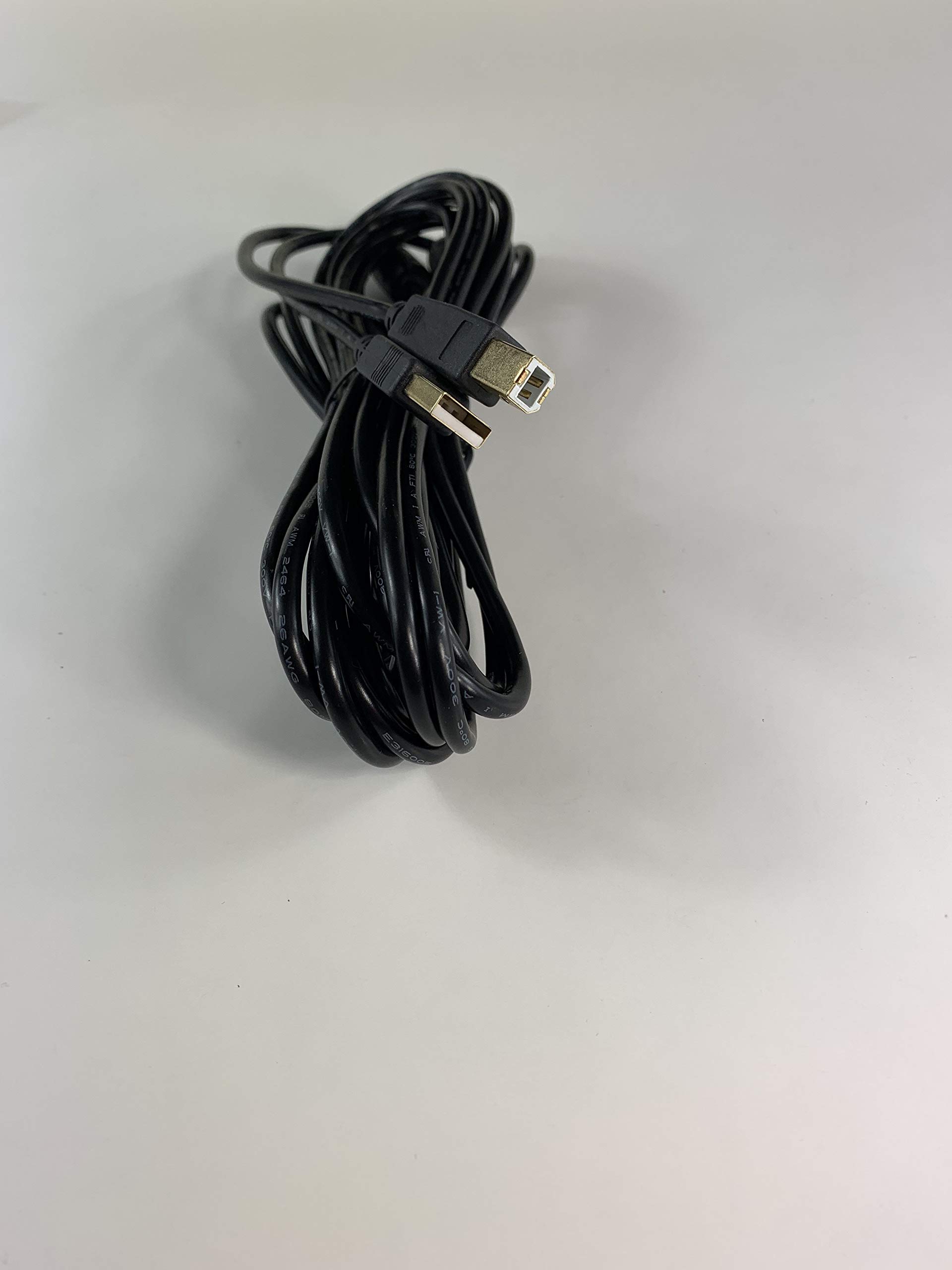 OMNIHIL 15ft High-Speed USB 2.0 Cable for NUMARK TT USB Turntable - Durable Audio Connection for DJ Mixing & Music Production