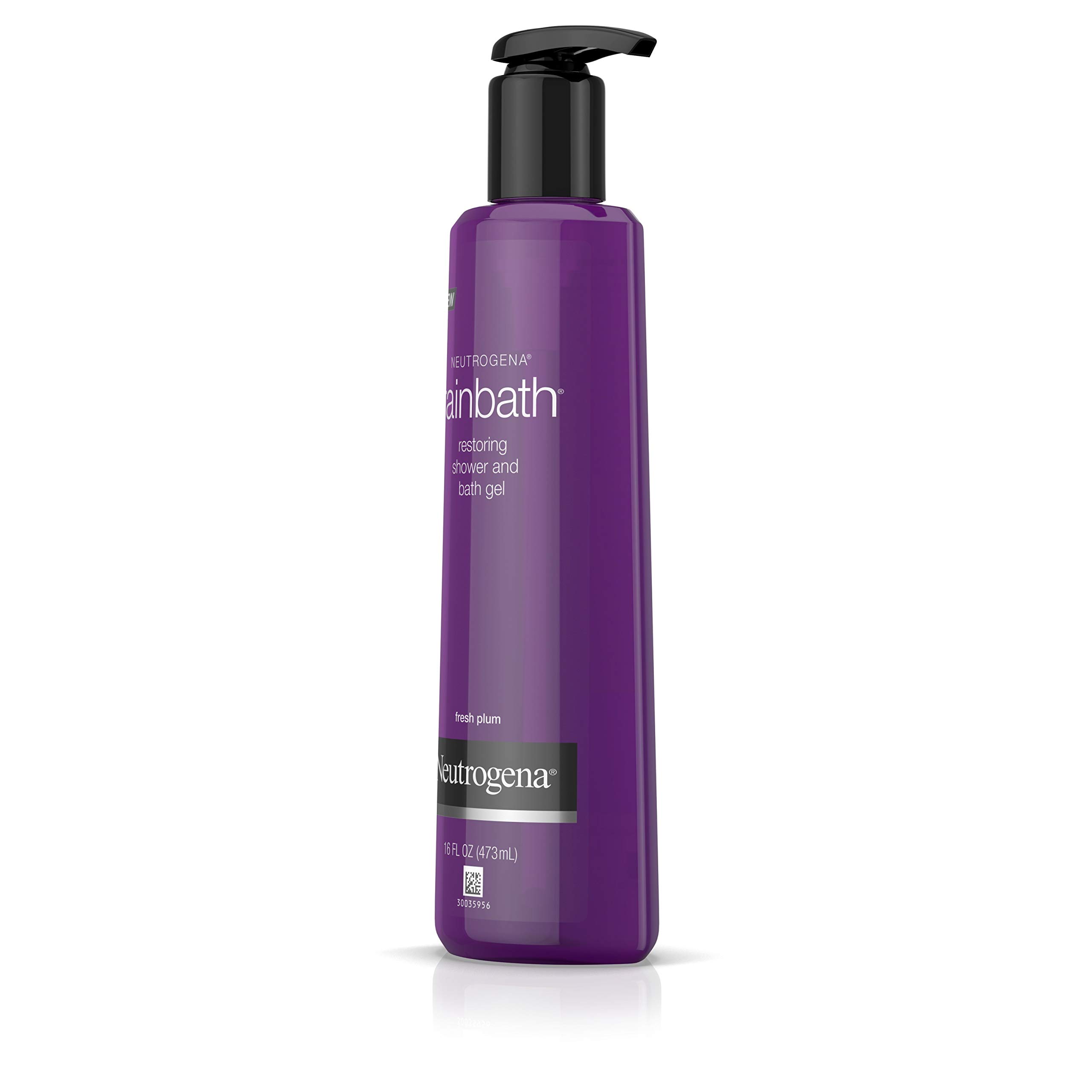 Neutrogena Rainbath Restoring Shower & Bath Gel - Moisturizing Body Wash & Shaving Gel with Clean Rinsing Lather, Fresh Plum Floral Scent, 16 Fl Oz - Hydrating Skin Care for Dry Skin, Perfect for Daily Shower & Relaxing Bath Time