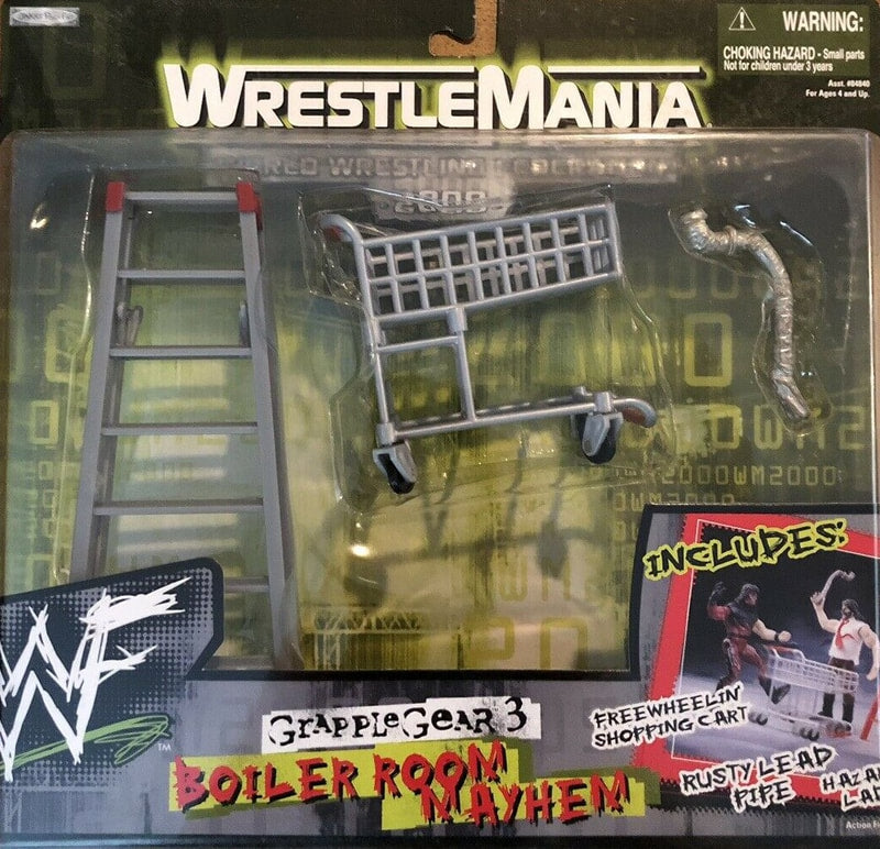 1999 WWF Jakks Pacific Grapple Gear Series 3 Boiler Room Mayhem Wrestling Action Figure - Collectible Vintage WWF Toy for Fans & Display - Perfect for Wrestling Memorabilia Collections & Nostalgic Play