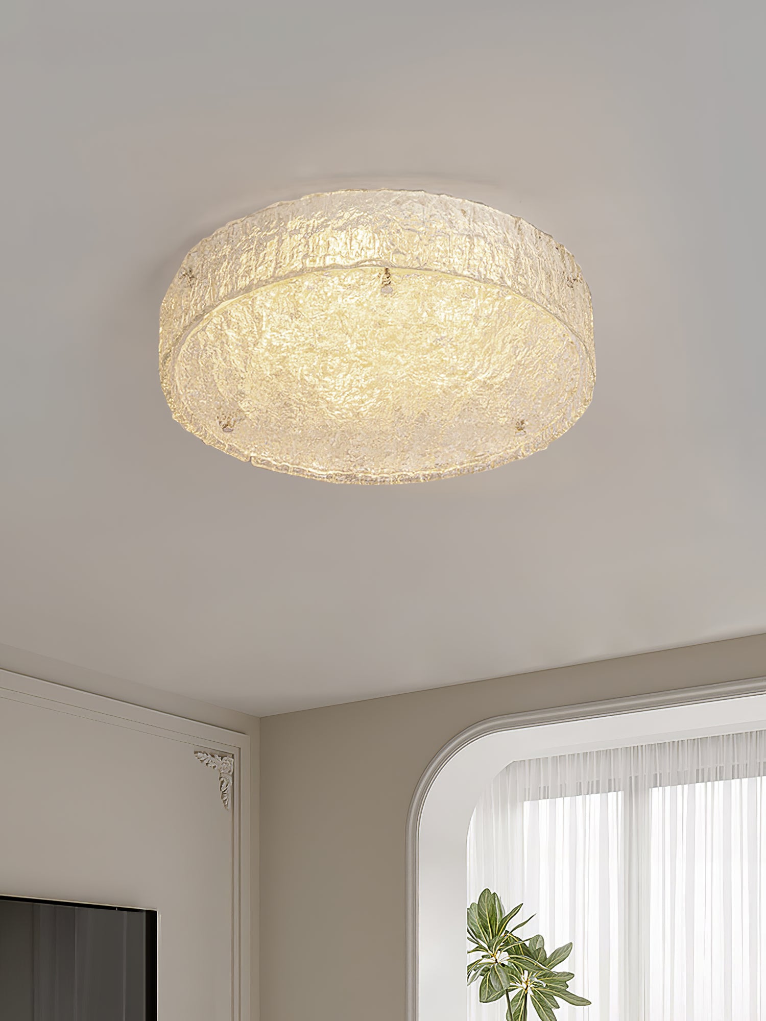 Illuminese LED Ceiling Light Fixture - Modern Dimmable Flush Mount for Bedroom, Living Room & Kitchen - Energy Efficient Lighting for Home & Office