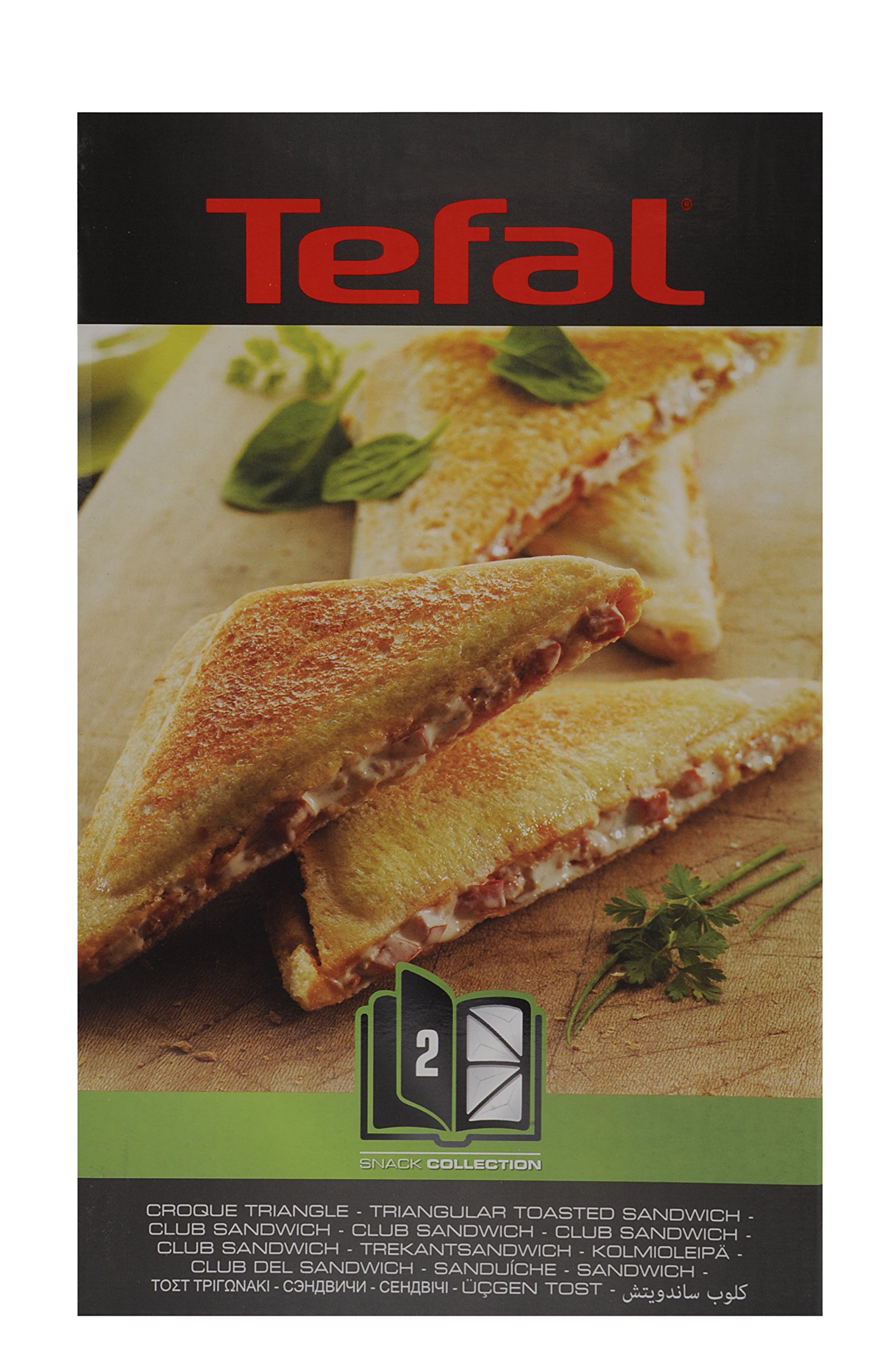 Tefal XA800212 Snack Collection Club Sandwich Maker with Non-Stick Plates – Perfect for Breakfast, Lunch & Quick Snacks at Home or Office