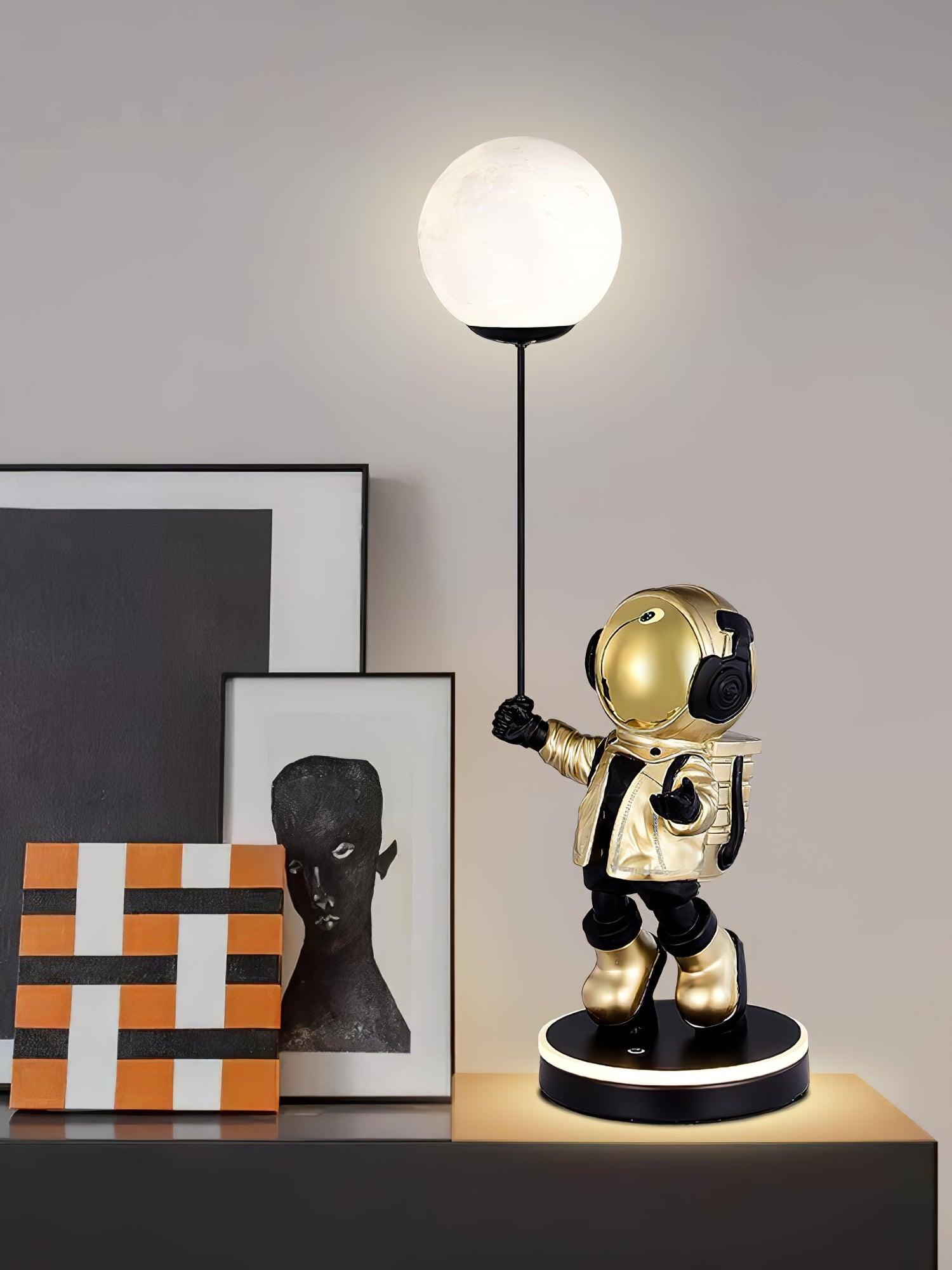 NASA-Inspired Astronaut & Planet Night Light - Perfect for Kids' Room Decor, Nursery, and Bedtime Story Ambience